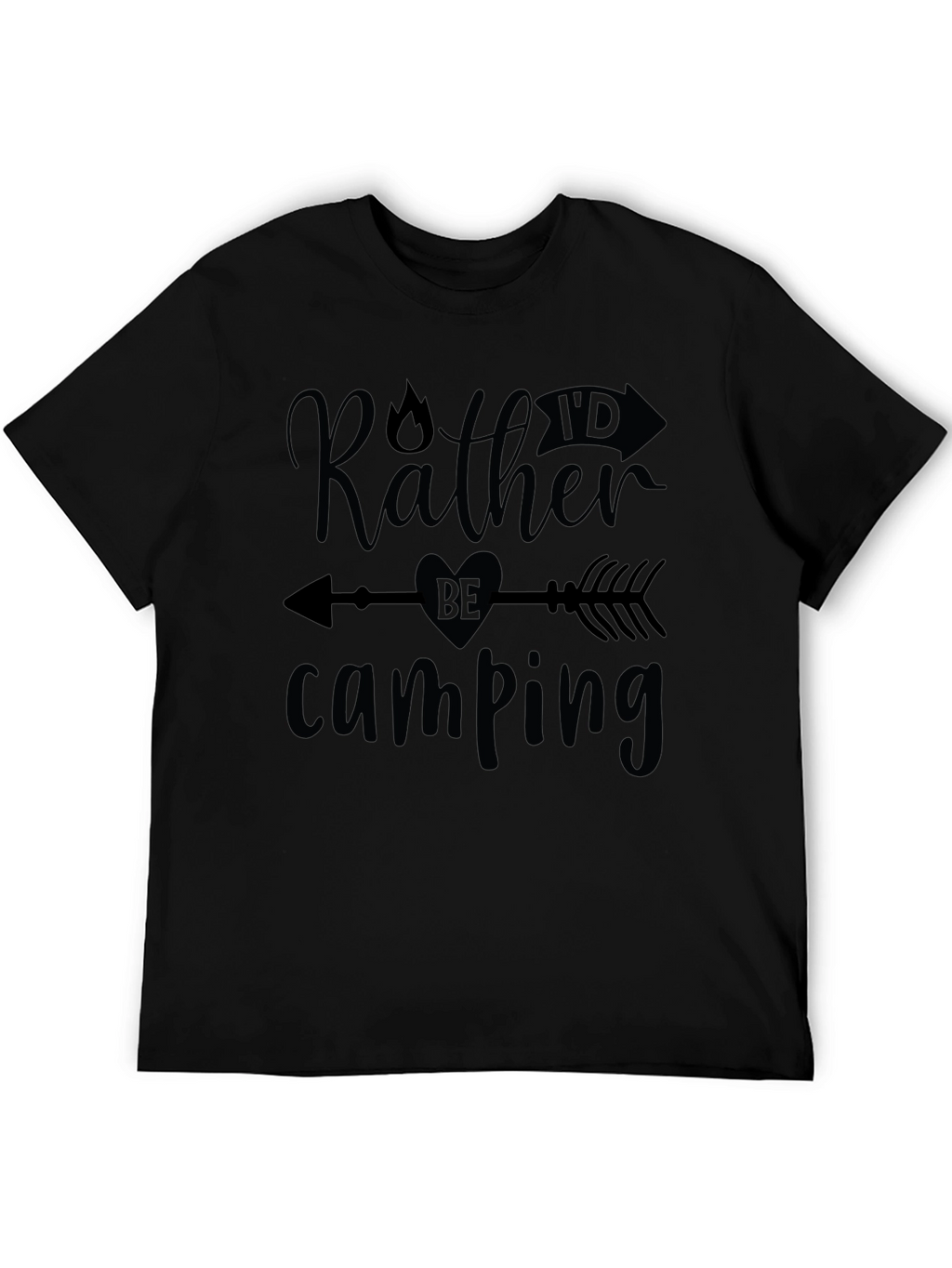 Camping T-Shirt - Rather Be Camping Graphic Tee