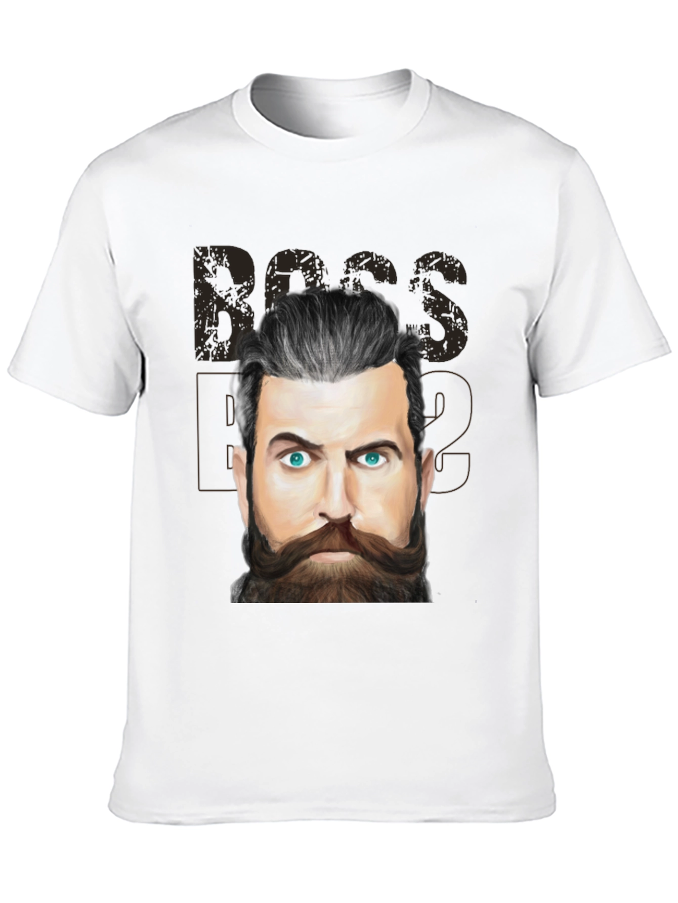 Boss Beard Graphic Tee - Mens Black T-Shirt