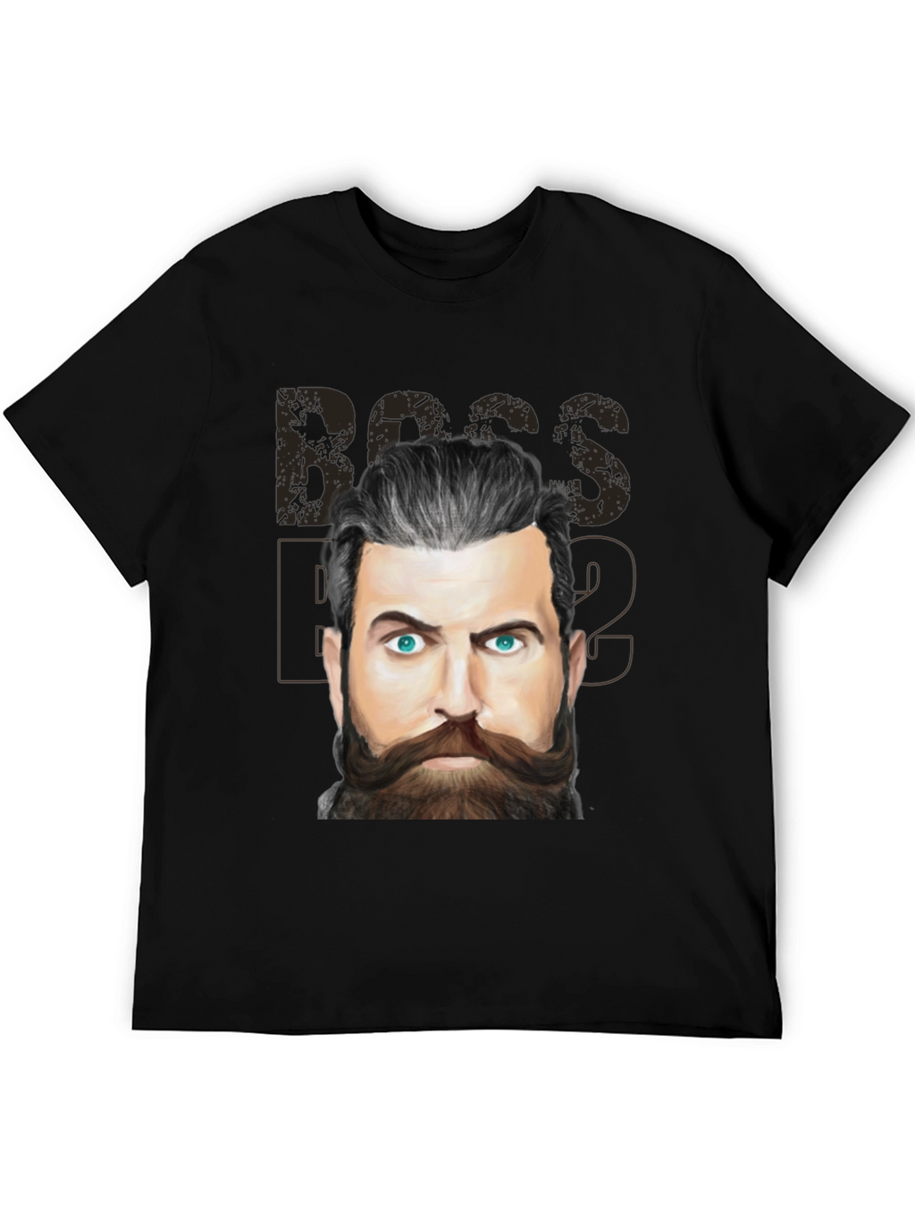 Boss Beard Graphic Tee - Mens Black T-Shirt