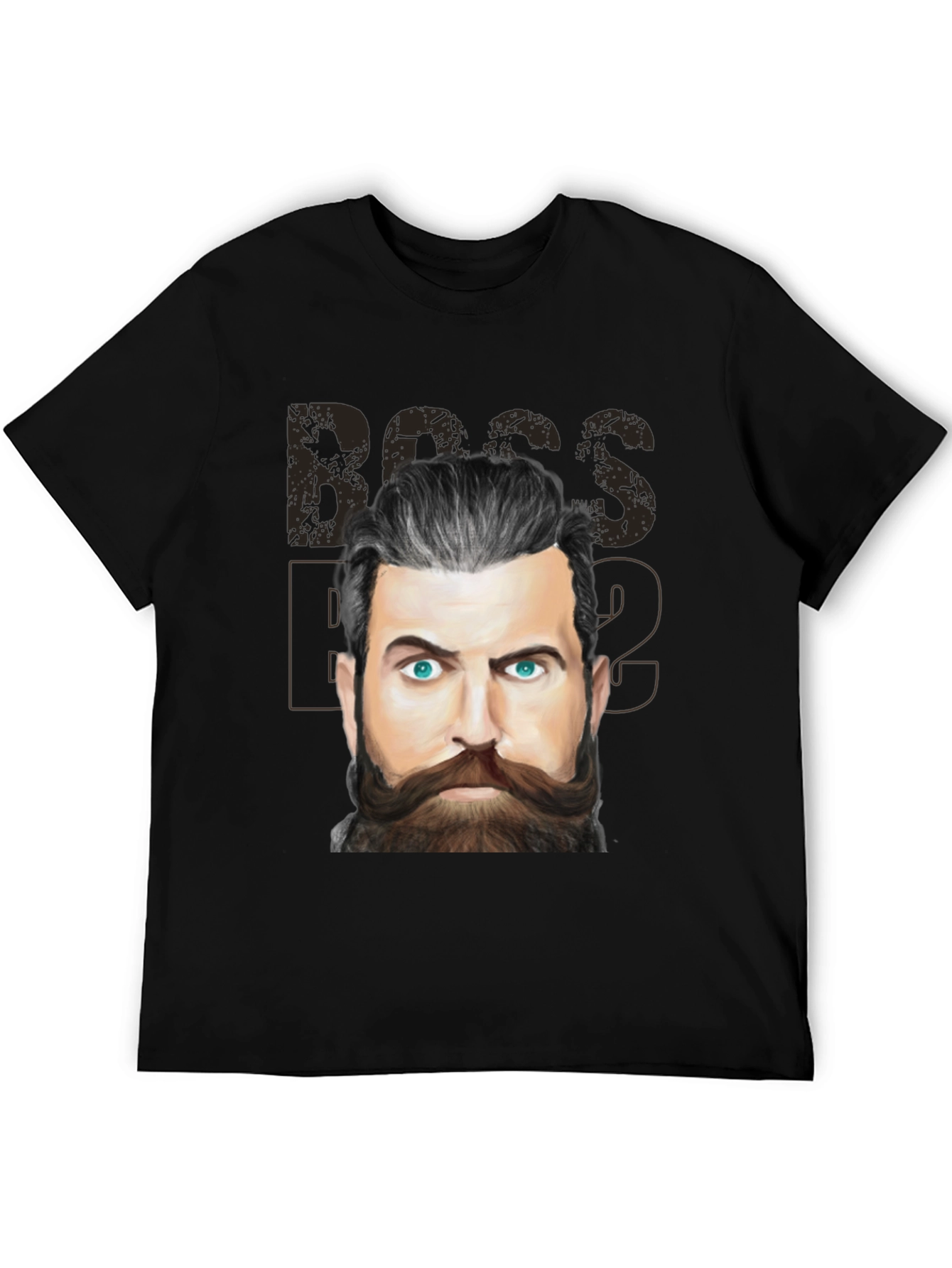 Boss Beard Graphic Tee - Mens Black T-Shirt