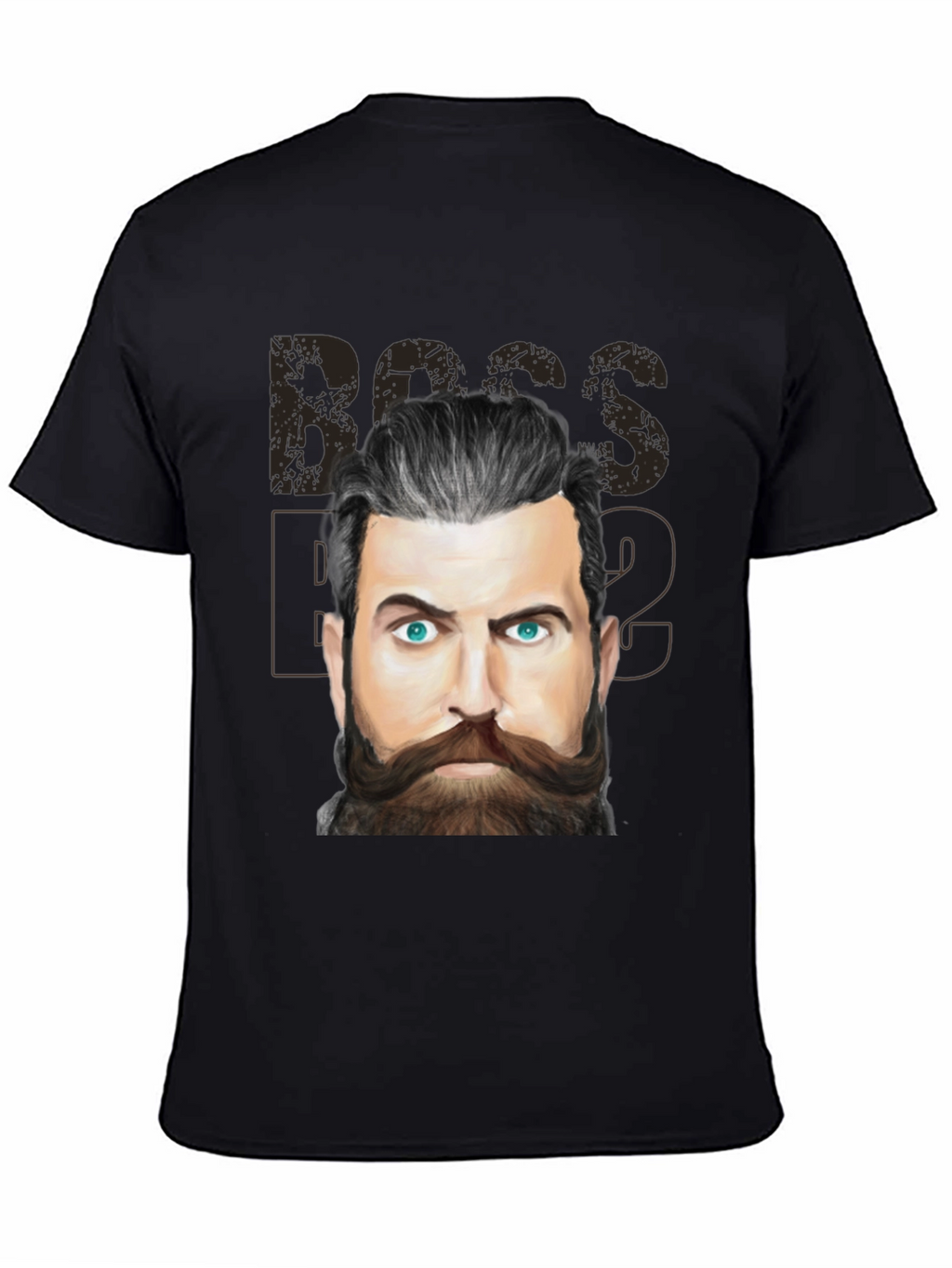 Boss Beard Graphic Tee - Mens Black T-Shirt