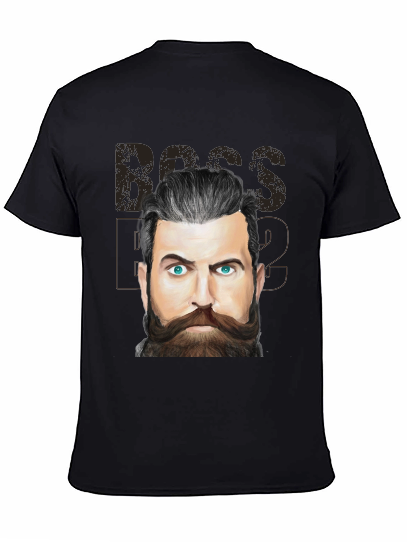 Boss Beard Graphic Tee - Mens Black T-Shirt