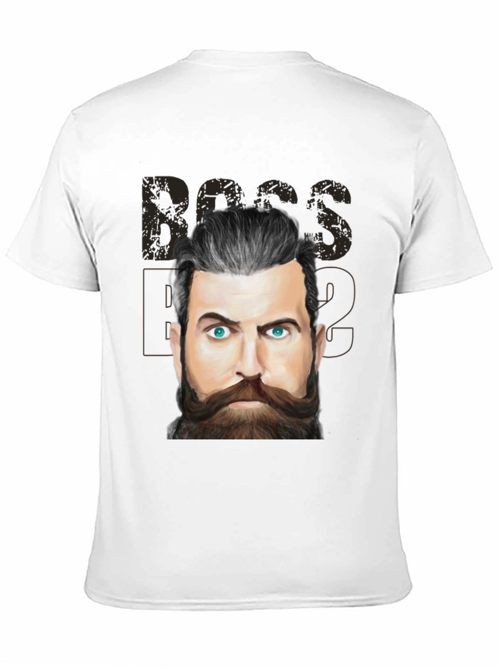 Boss Beard Graphic Tee - Mens Black T-Shirt
