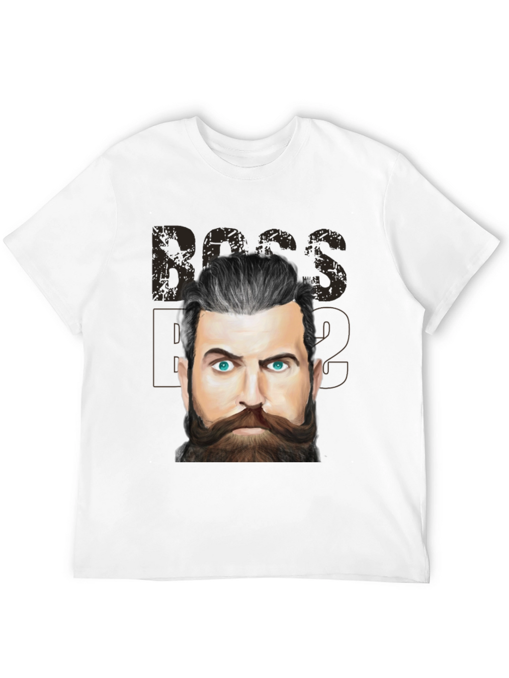 Boss Beard Graphic Tee - Mens Black T-Shirt