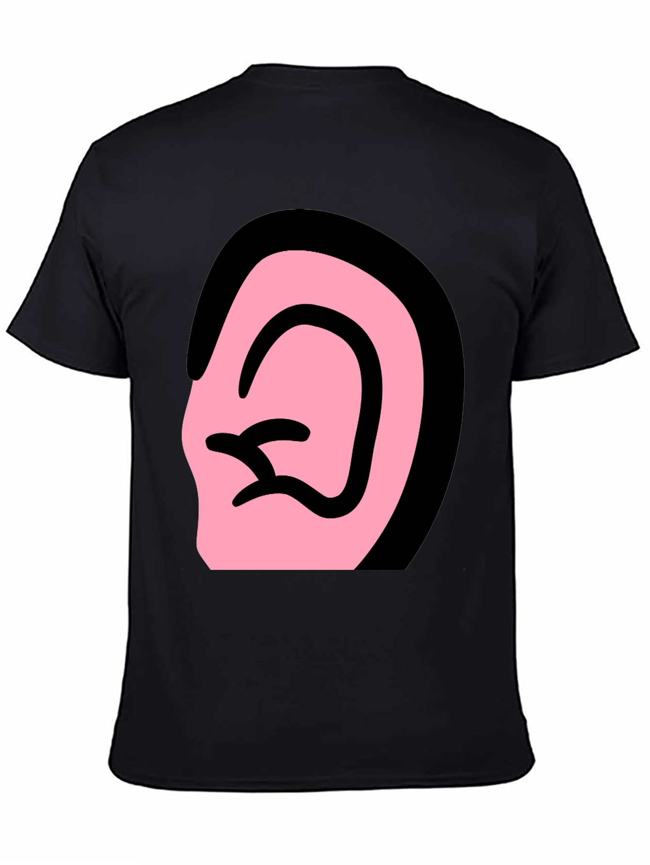 Ear Graphic Black T-Shirt