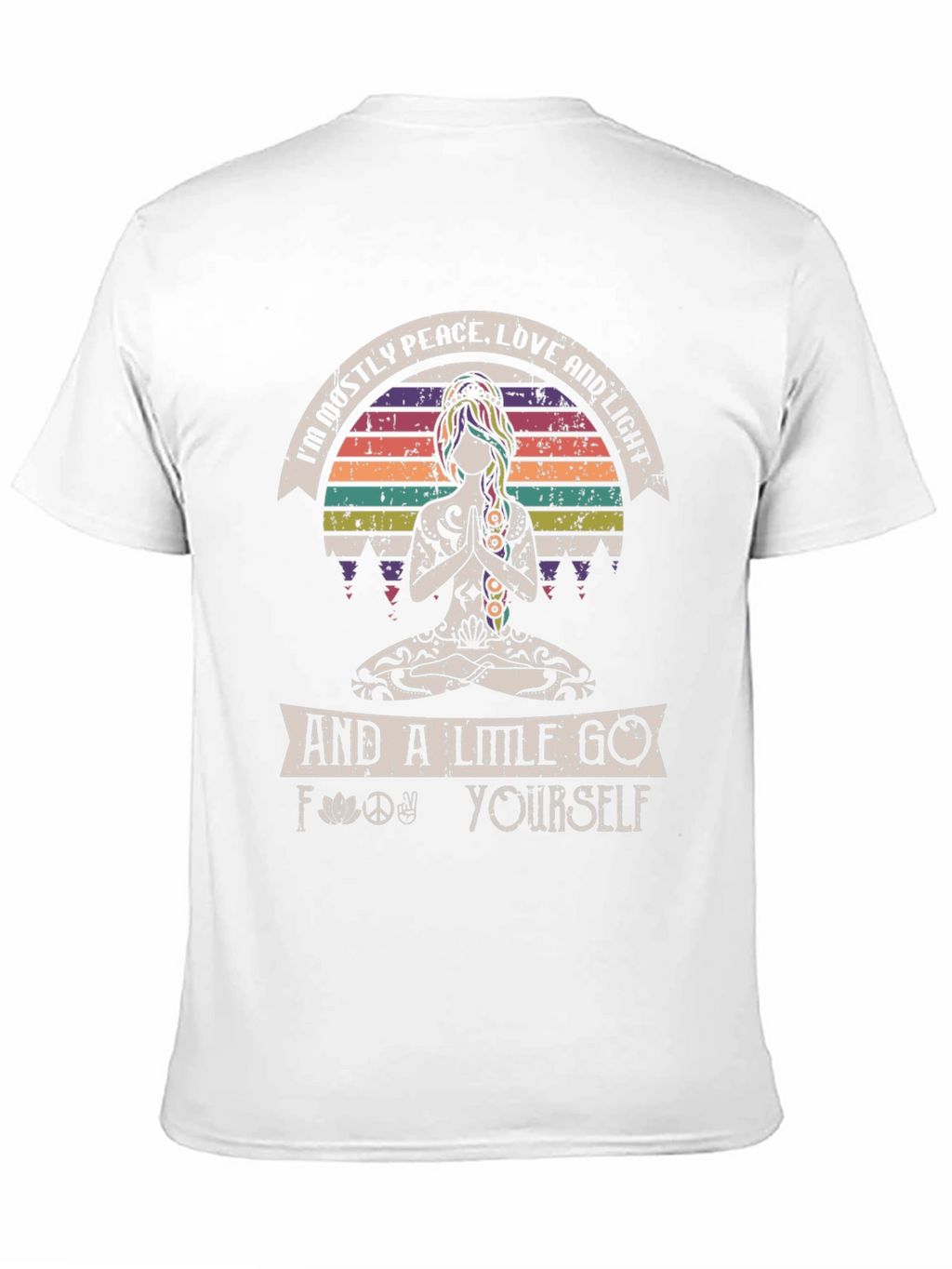 Peace Love Light Graphic Tee - Black