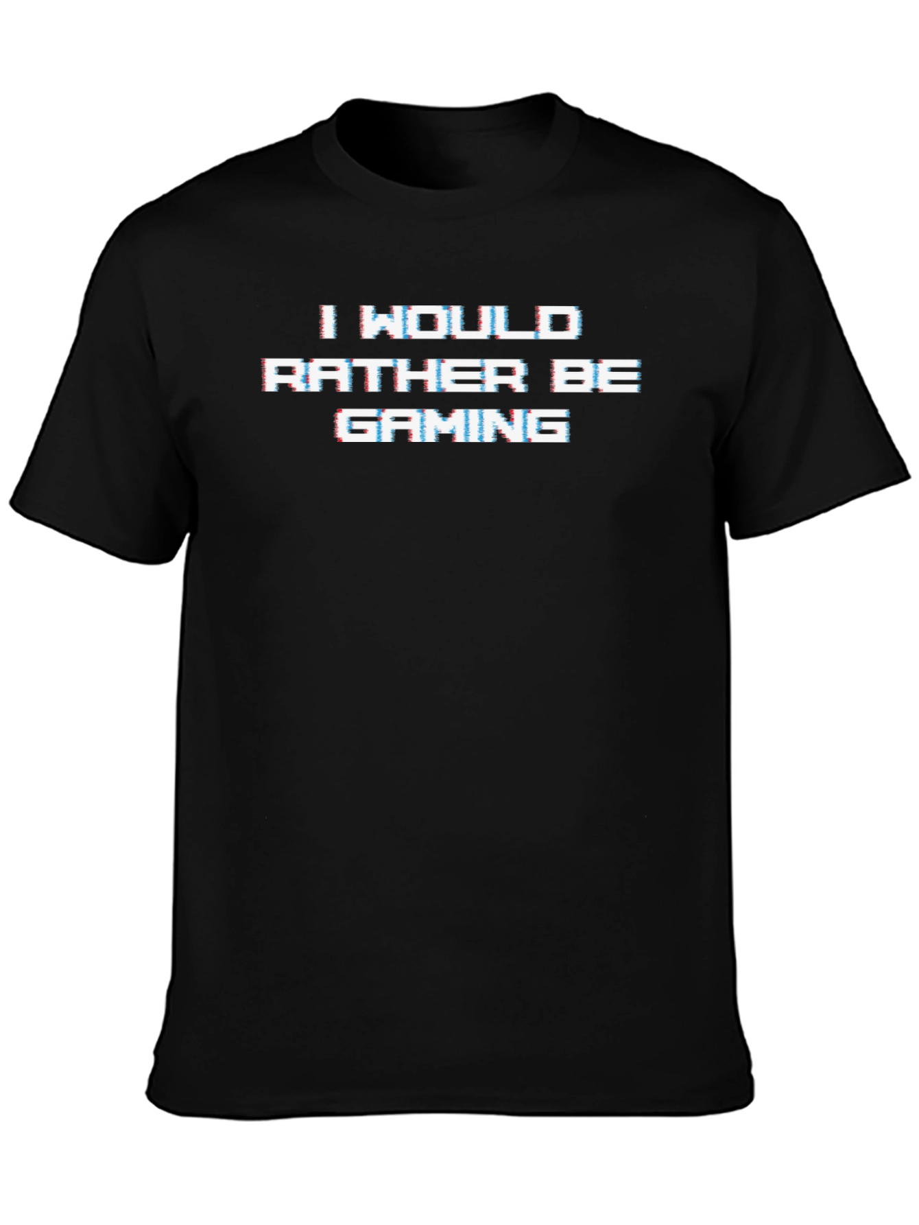 I Would Rather Be Gaming Black T-Shirt