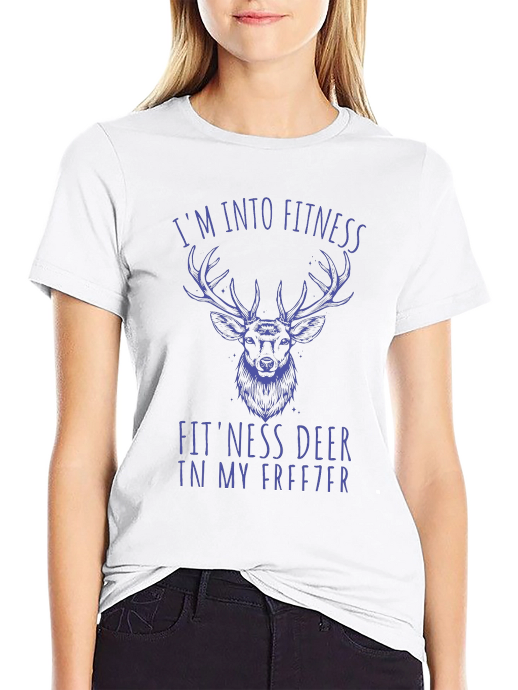 Fitness Deer Graphic Tee