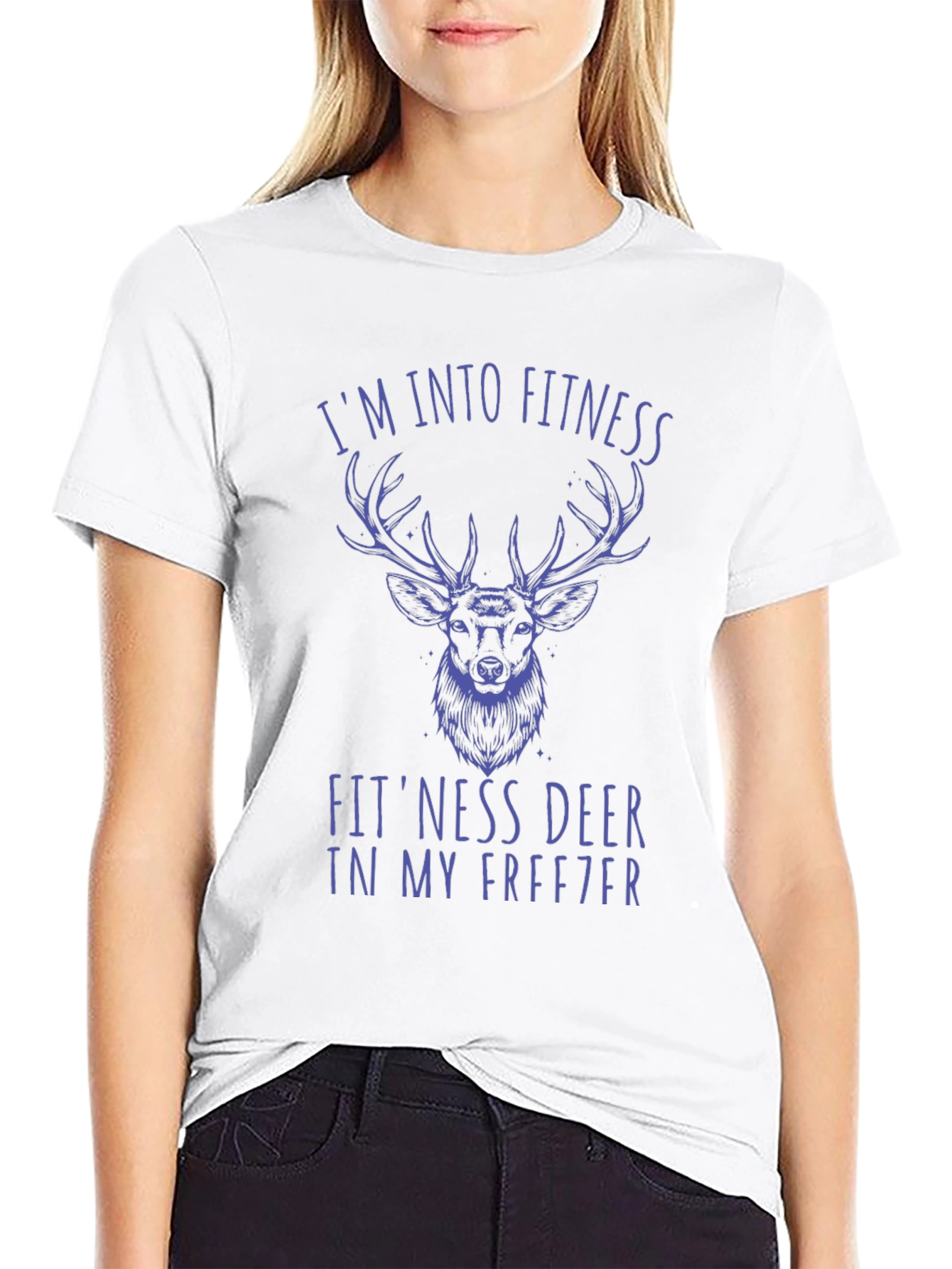 Fitness Deer Graphic Tee