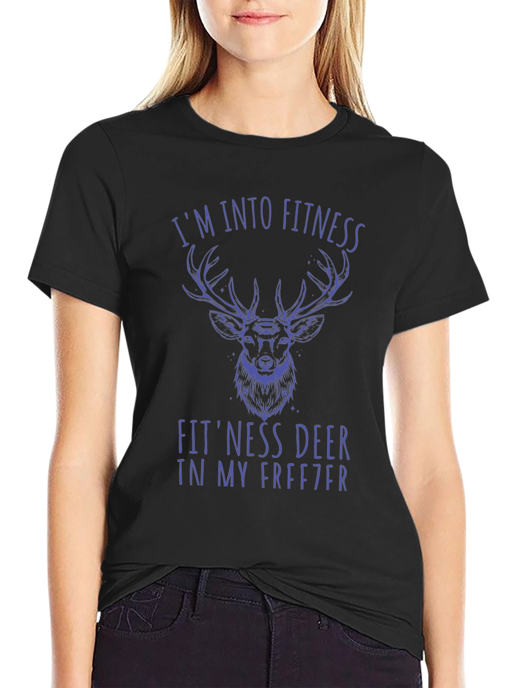 Fitness Deer Graphic Tee