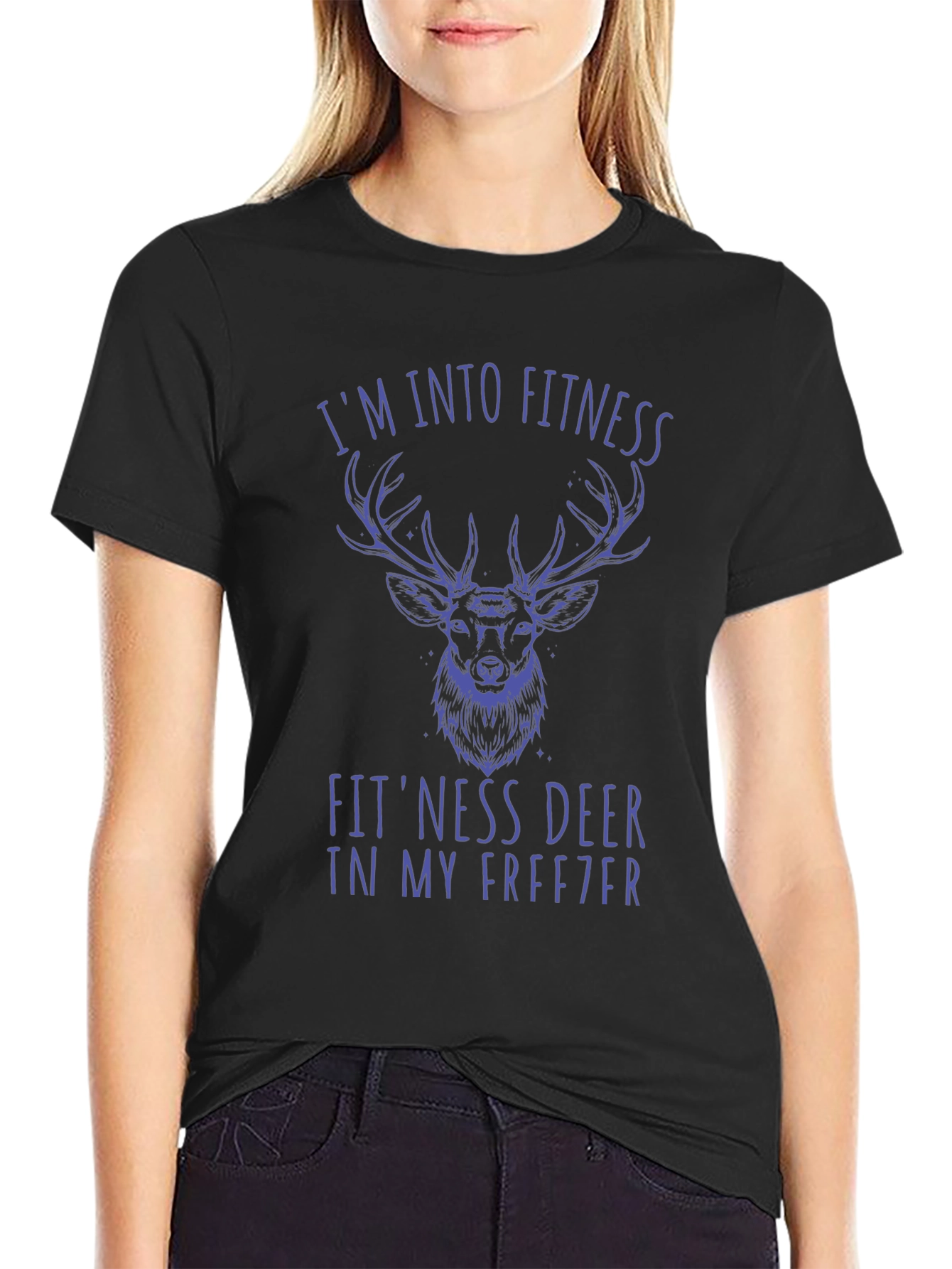 Fitness Deer Graphic Tee