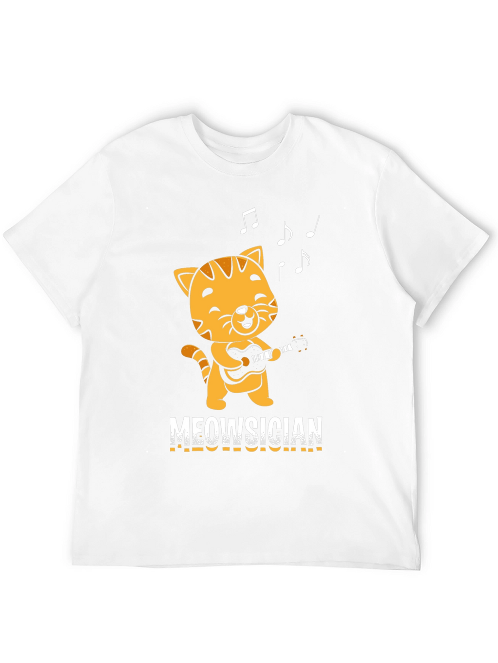 Meowsician T-Shirt - Cat Playing Guitar!