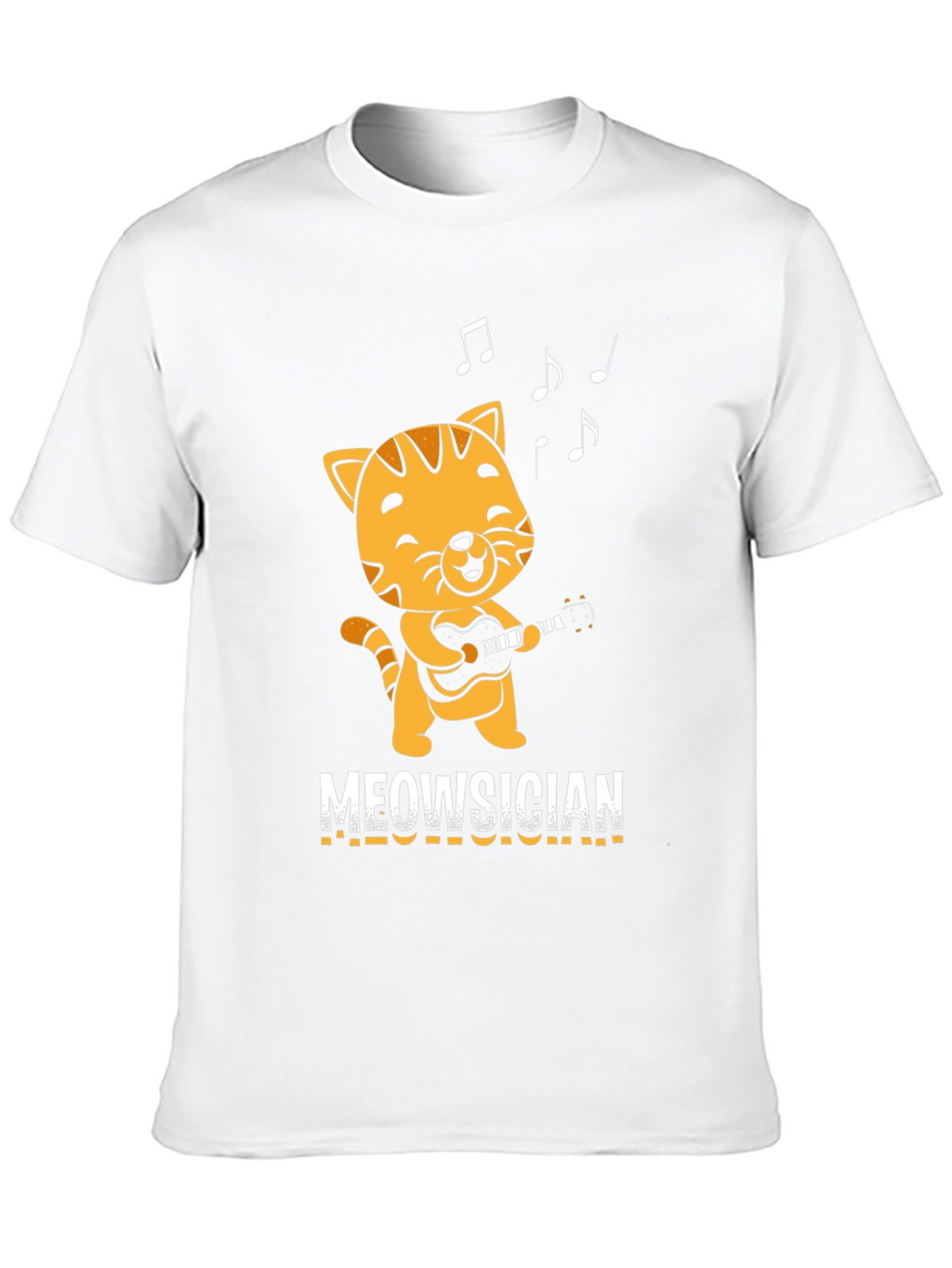 Meowsician T-Shirt - Cat Playing Guitar!