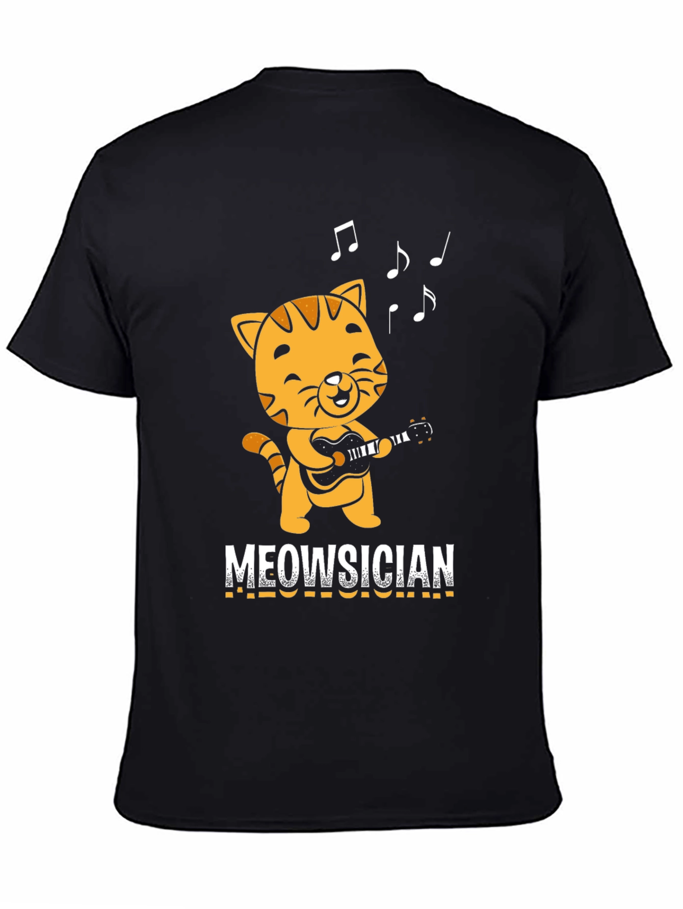 Meowsician T-Shirt - Cat Playing Guitar!