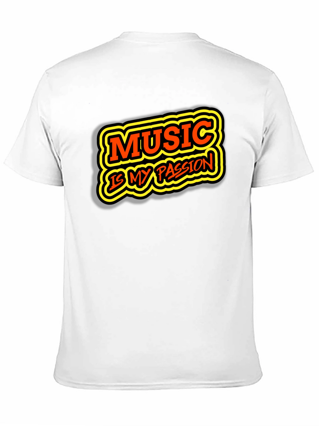 Music is My Passion Graphic Tee - Black