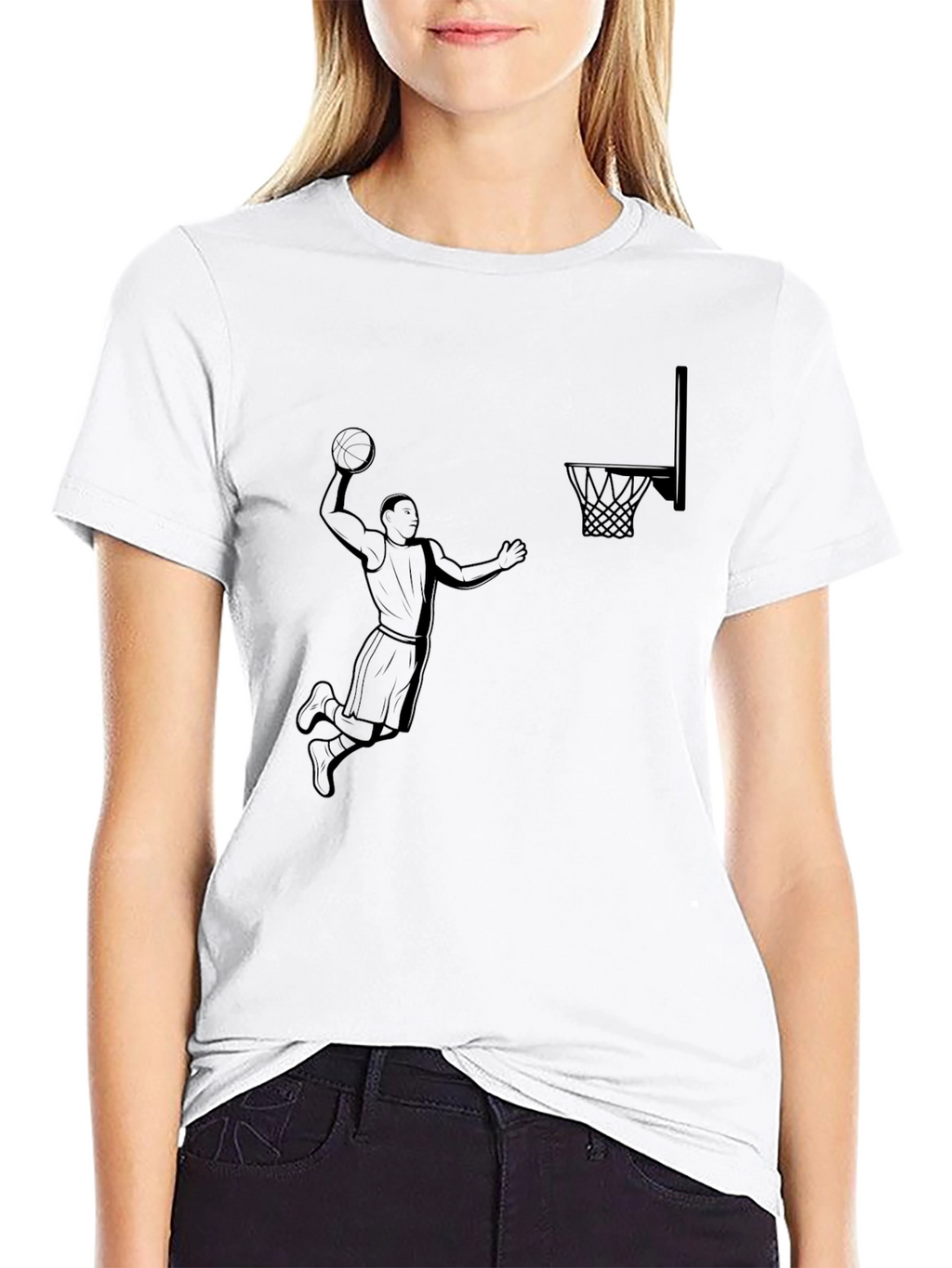 Basketball Dunk Graphic T-Shirt - Stylish Cotton Tee