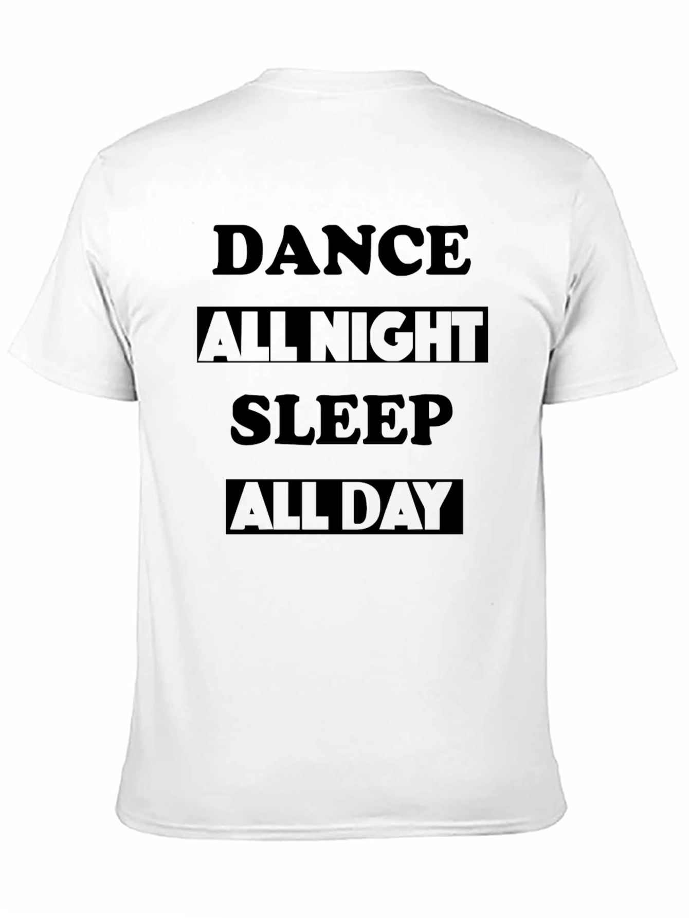 Dance All Night T-Shirt - Black Graphic Tee