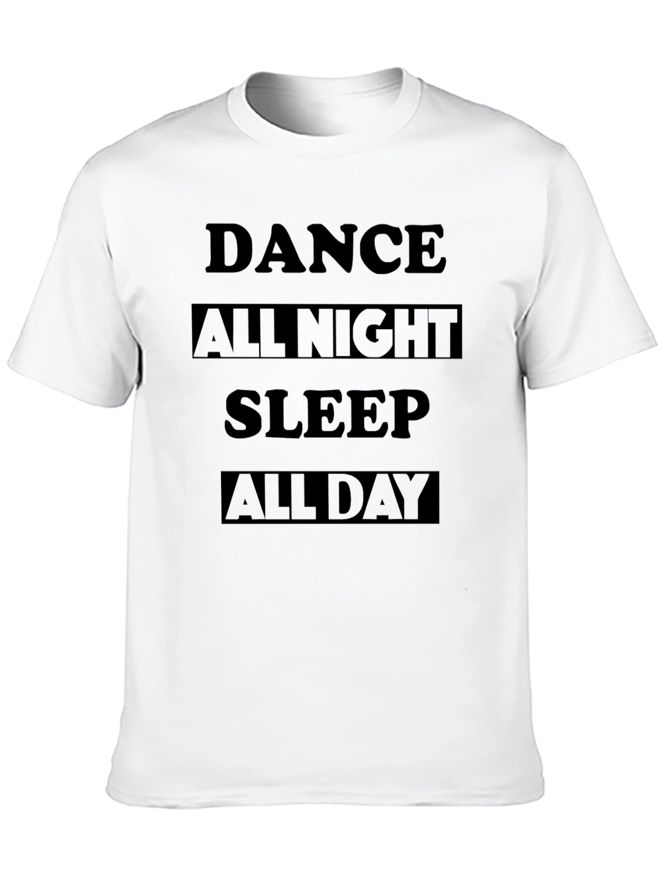 Dance All Night T-Shirt - Black Graphic Tee