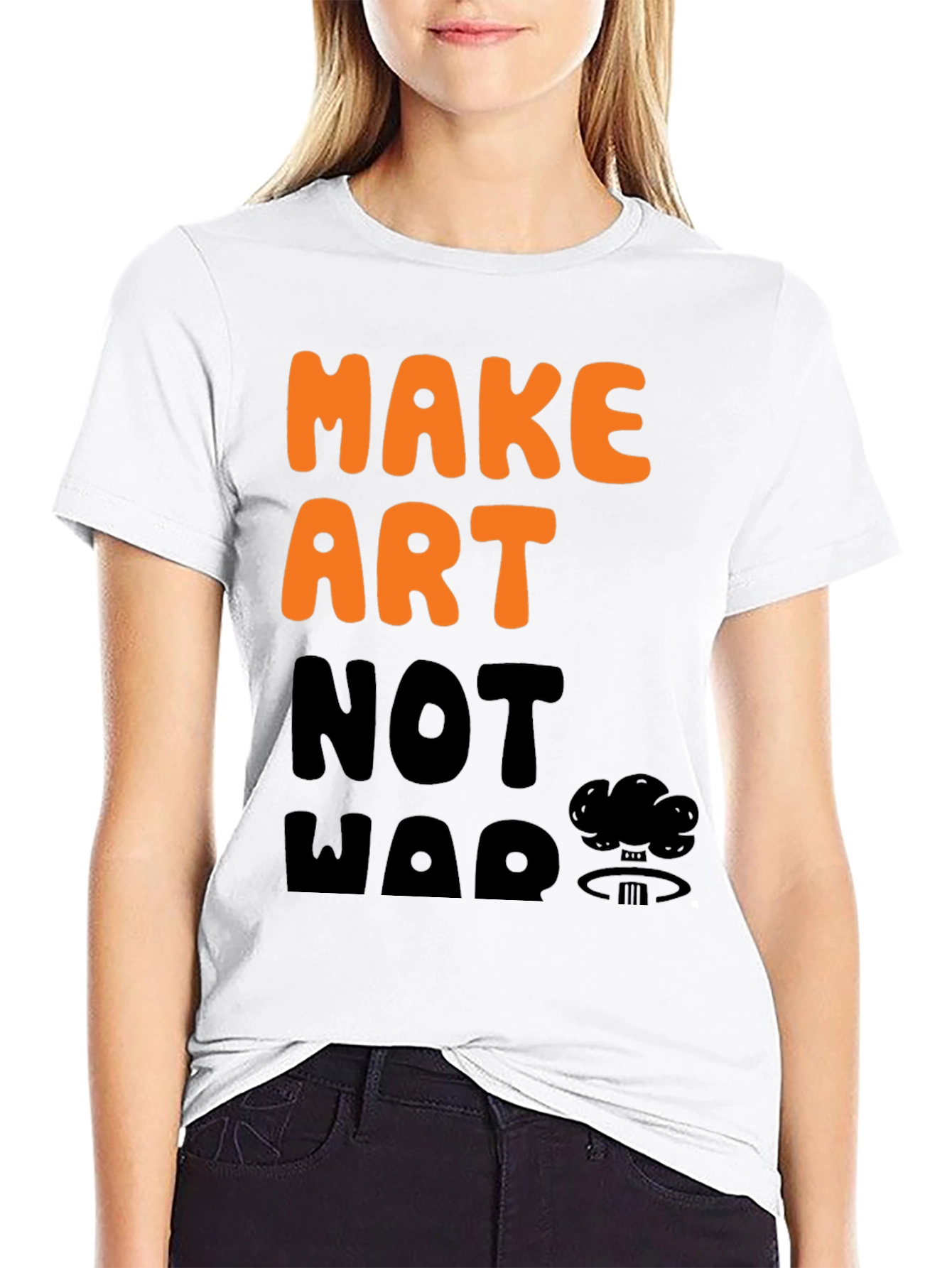 Make Art Not War Graphic T-Shirt
