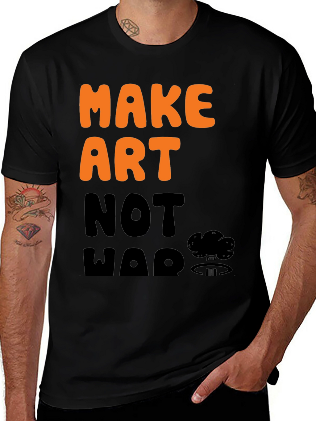 Make Art Not War Graphic T-Shirt