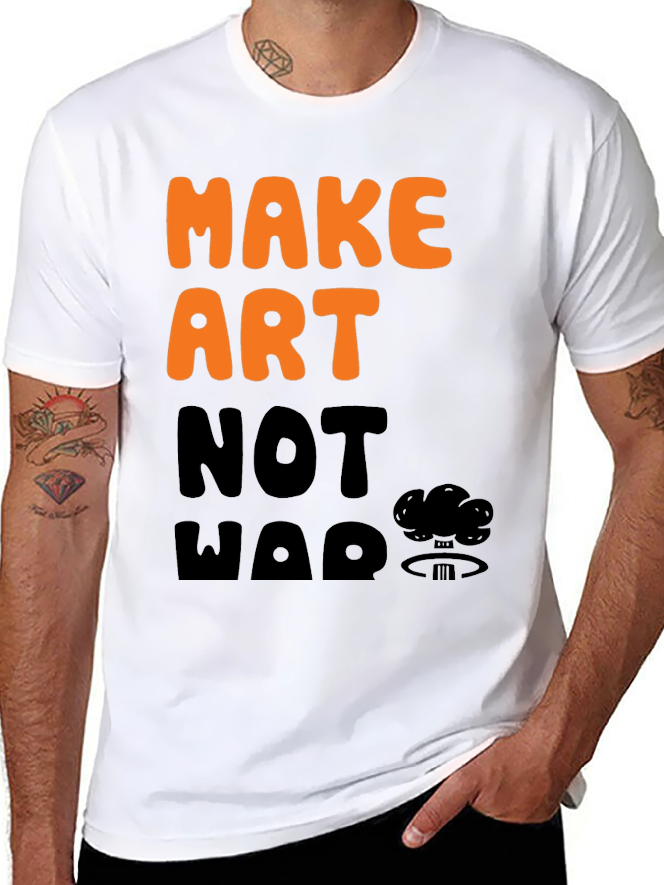 Make Art Not War Graphic T-Shirt