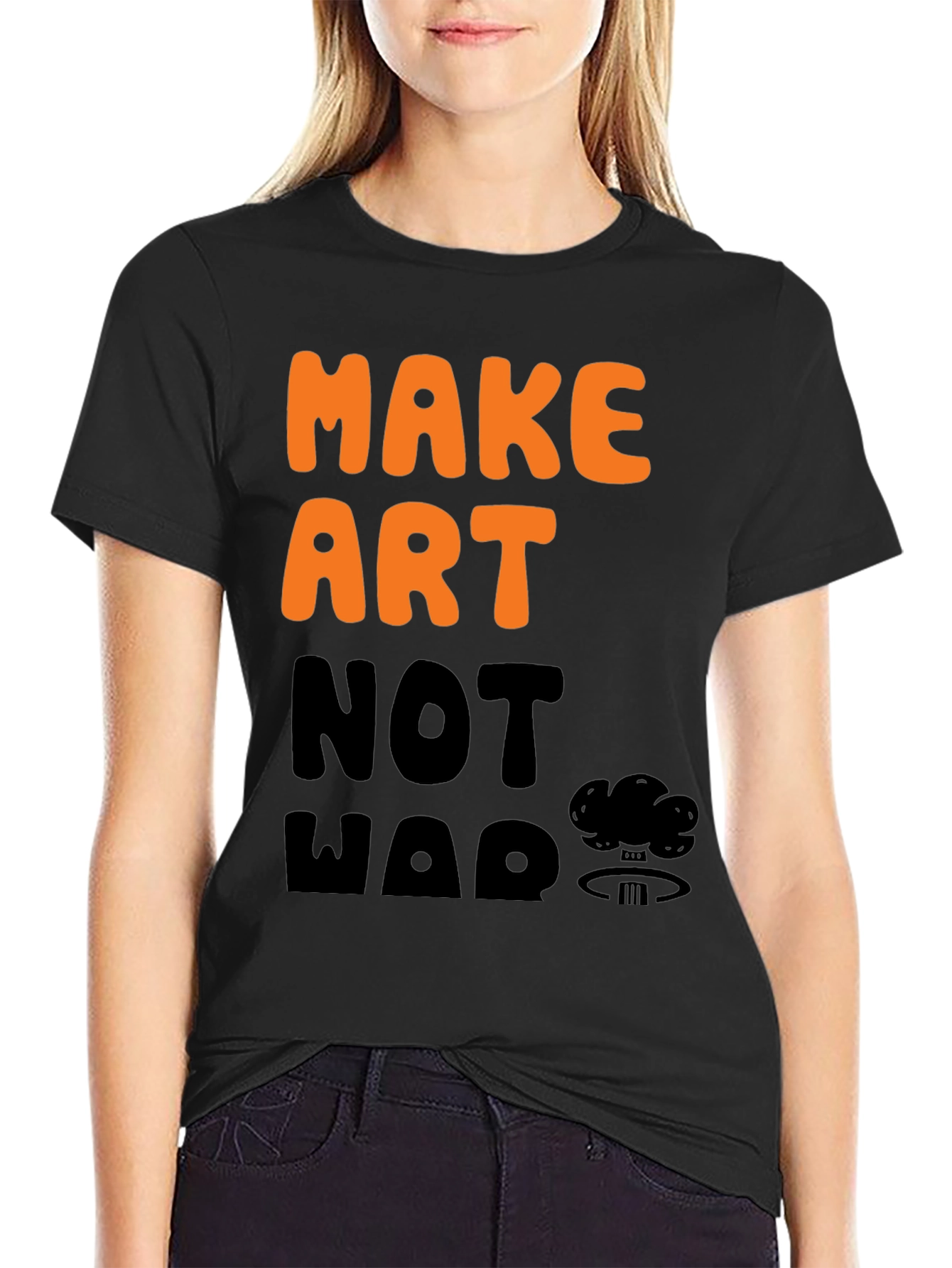 Make Art Not War Graphic T-Shirt