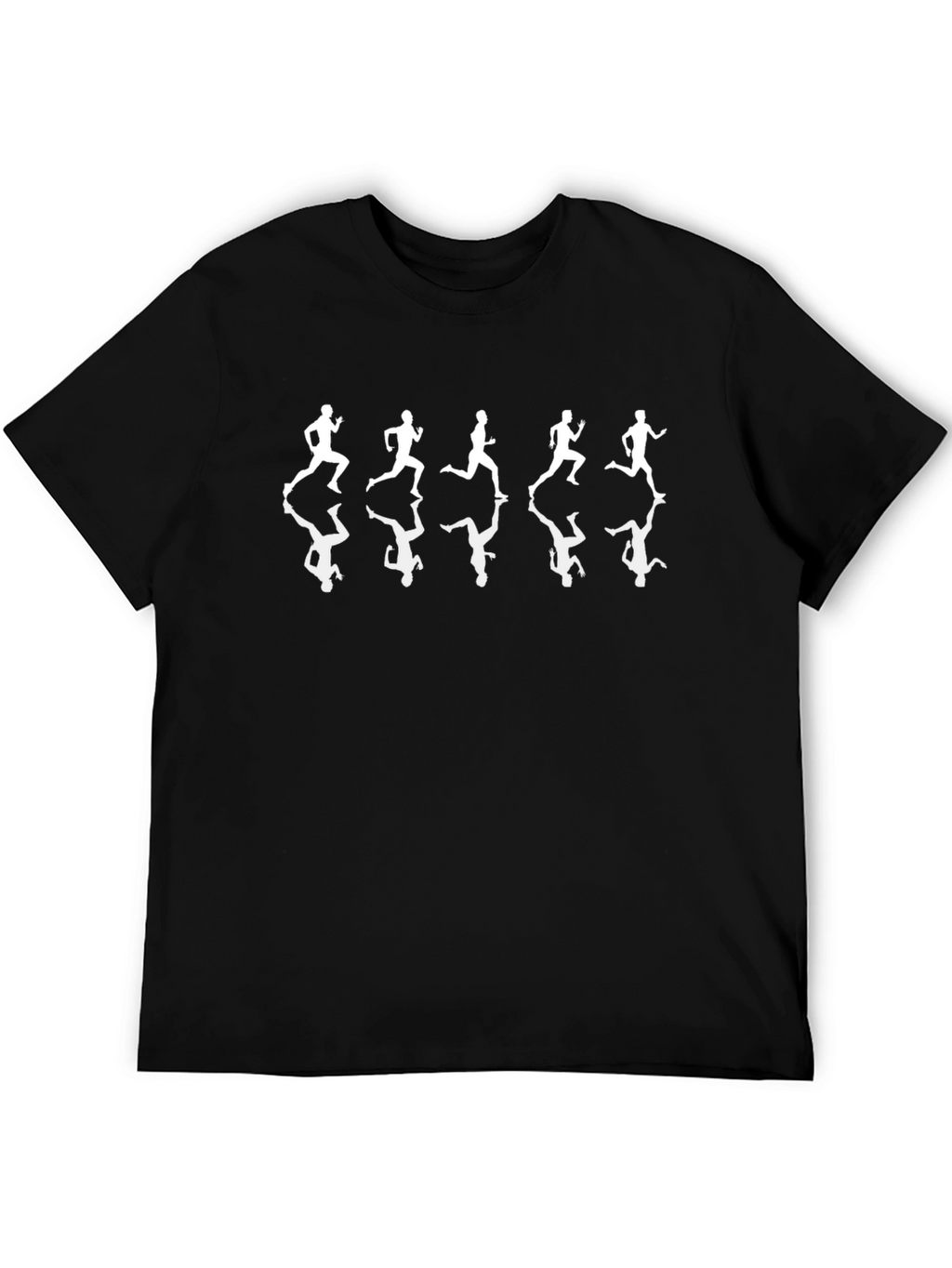 Mens Black Runner Graphic Tee