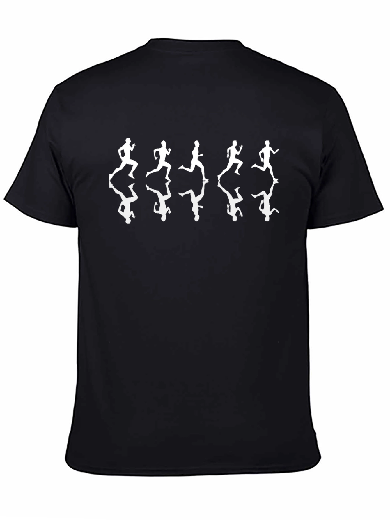Mens Black Runner Graphic Tee