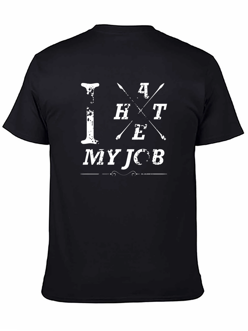 I Hate My Job Black Graphic Tee