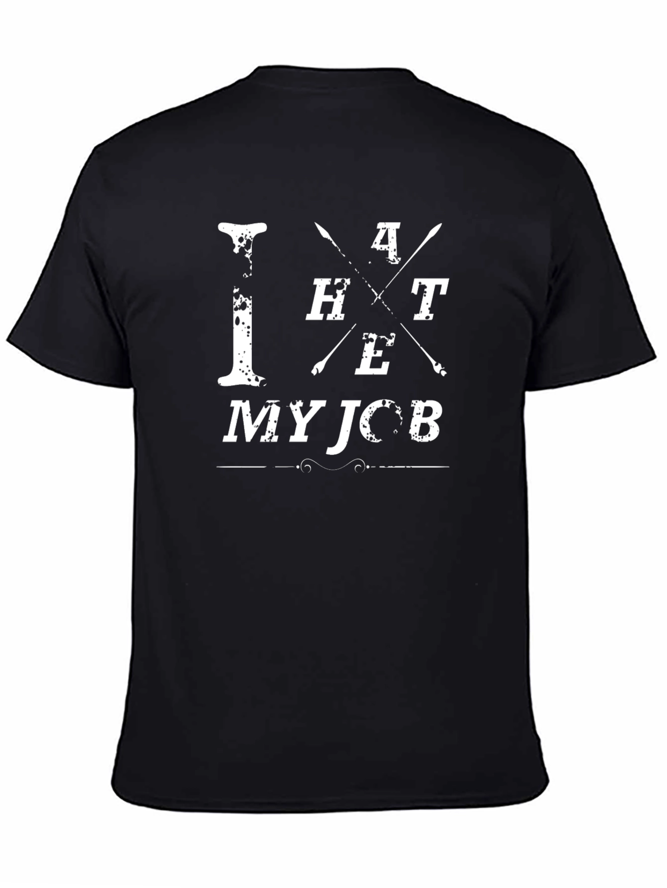 I Hate My Job Black Graphic Tee