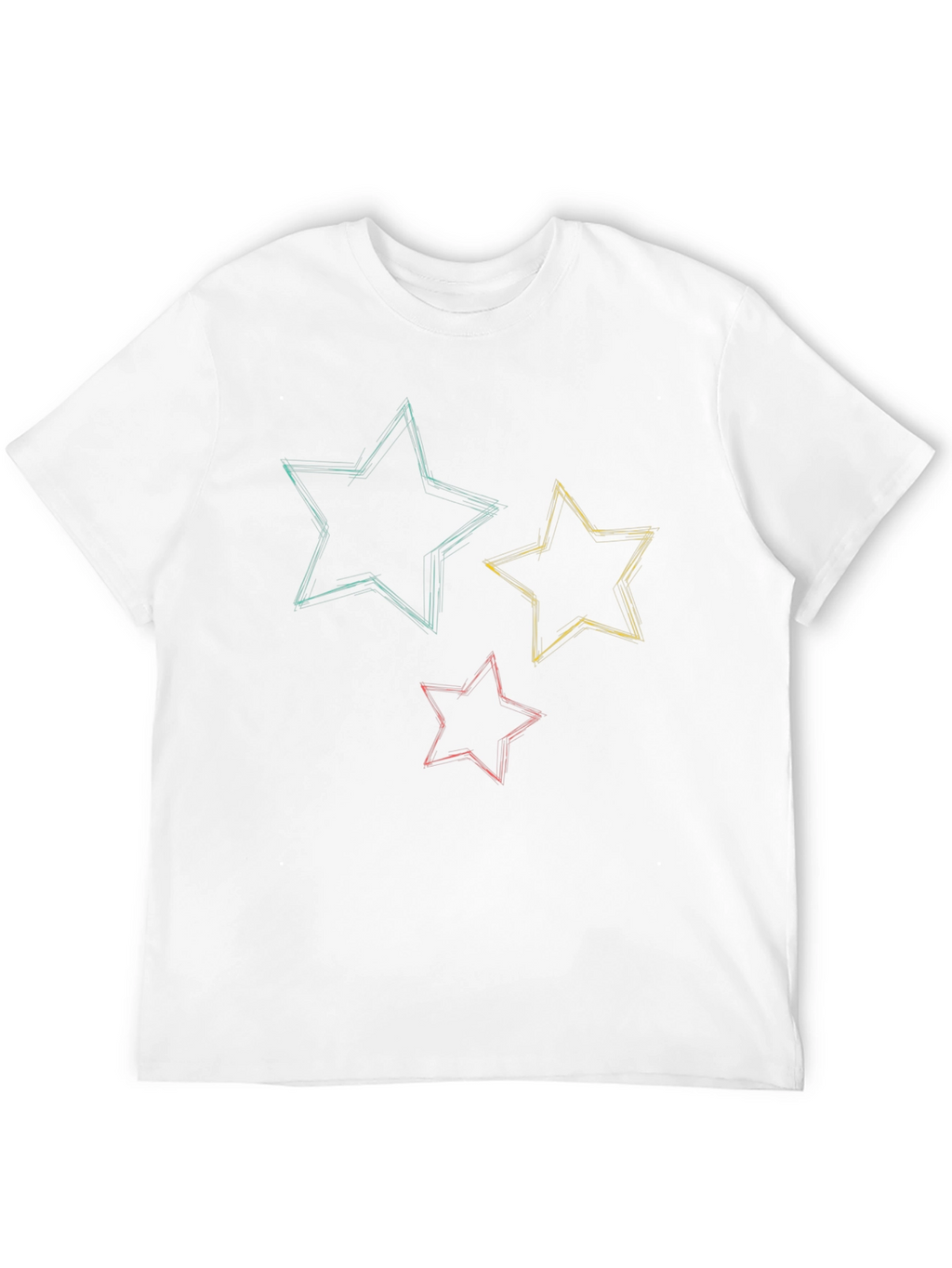 Starry Sketch Tee - Stylish Graphic T-Shirt