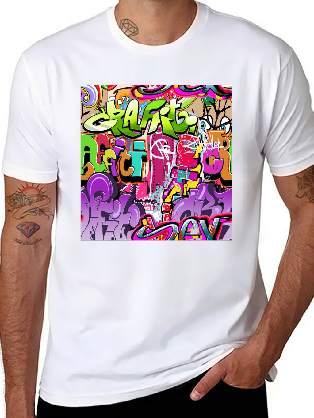 Graffiti Art T-Shirt - Urban Streetwear Style