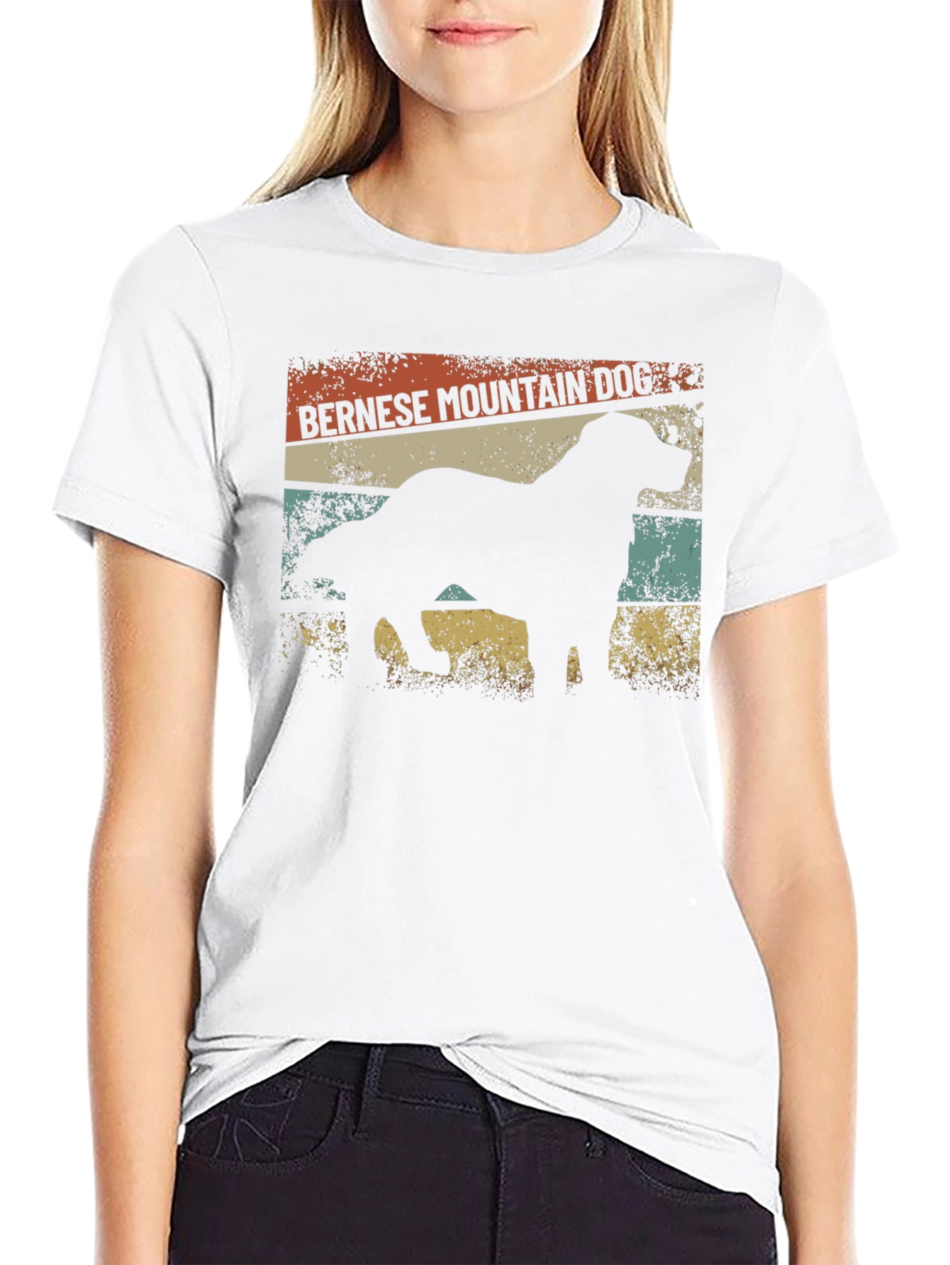 Bernese Mountain Dog Retro T-Shirt