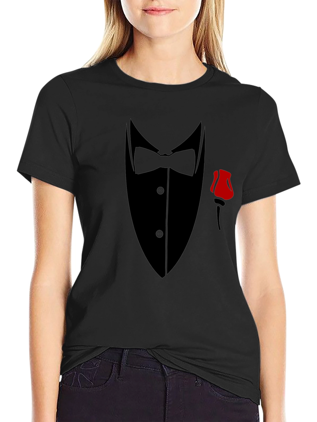 Tuxedo Graphic T-Shirt - Formal Wear Illusion