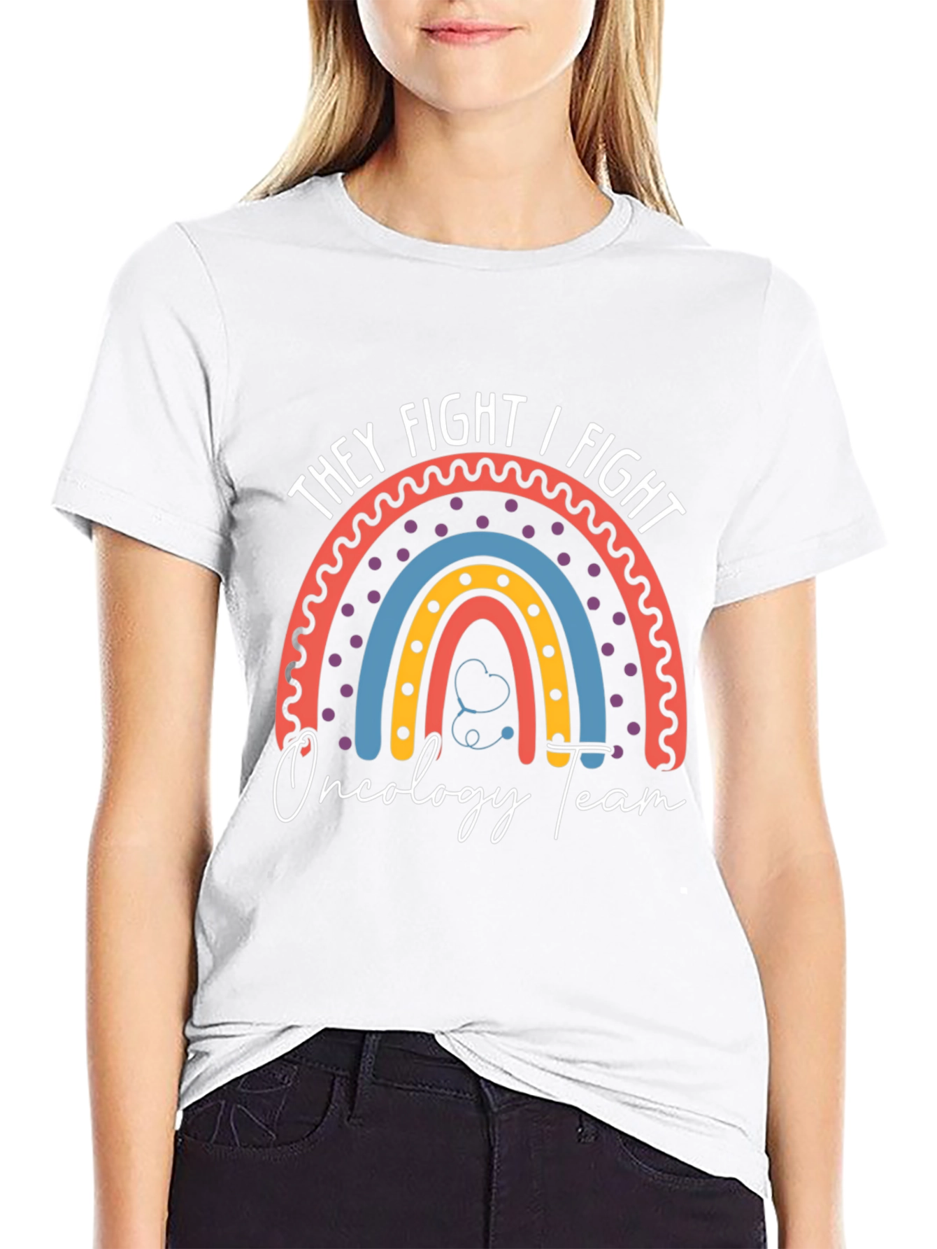 They Fight I Fight Oncology Team T-Shirt