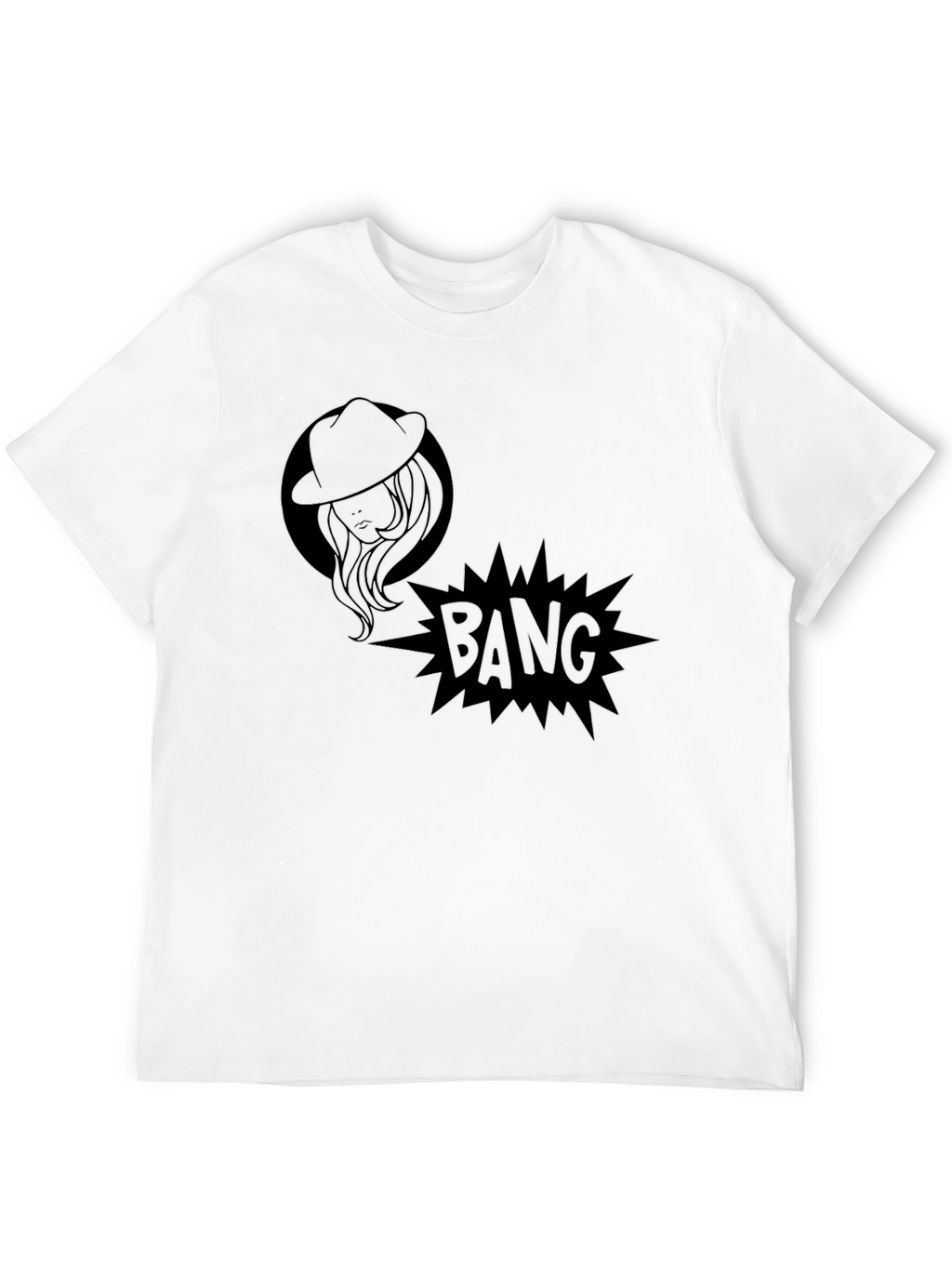 Bang! Graphic Print Black T-Shirt