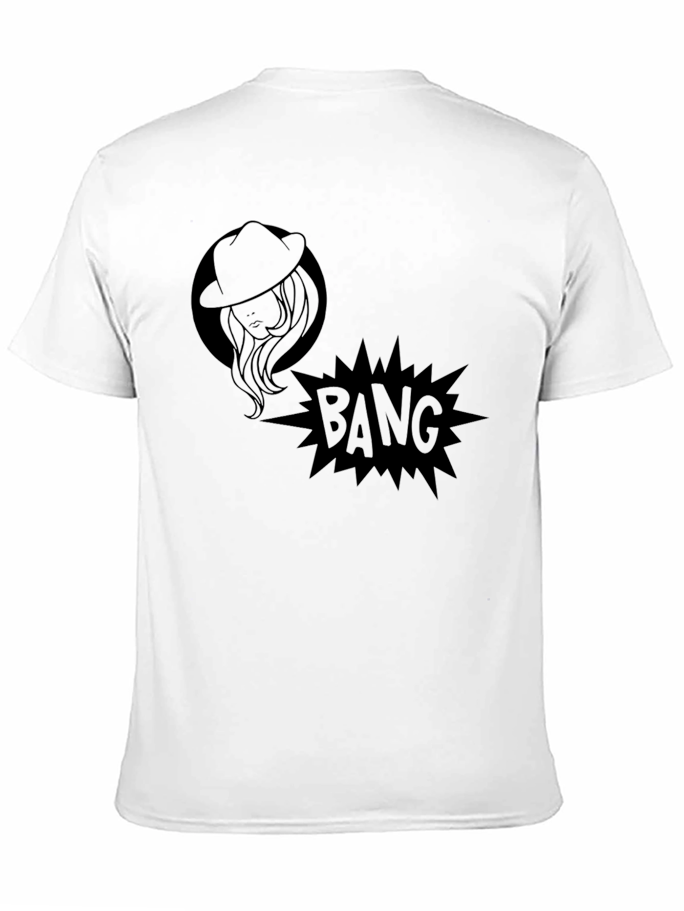 Bang! Graphic Print Black T-Shirt