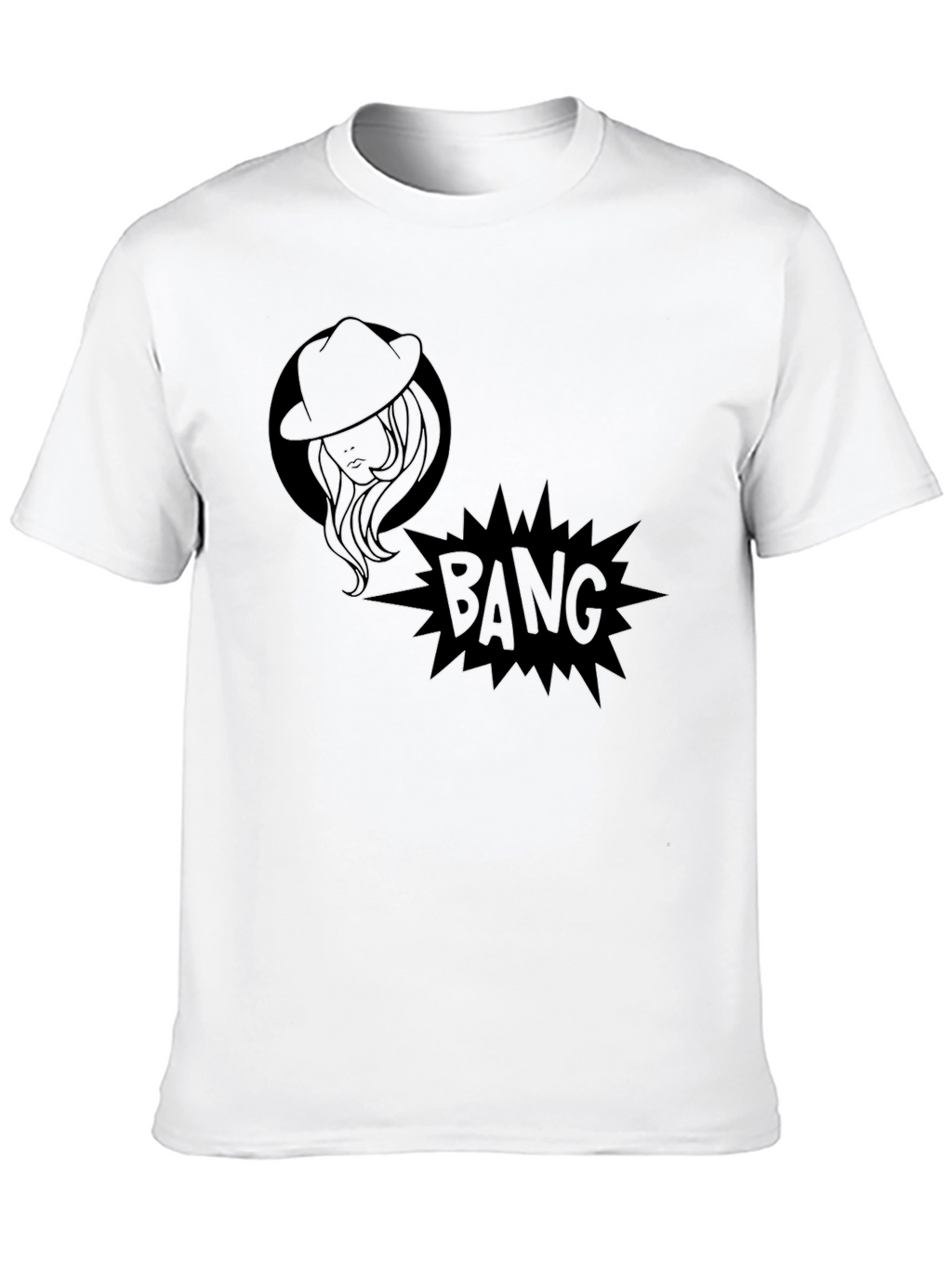 Bang! Graphic Print Black T-Shirt