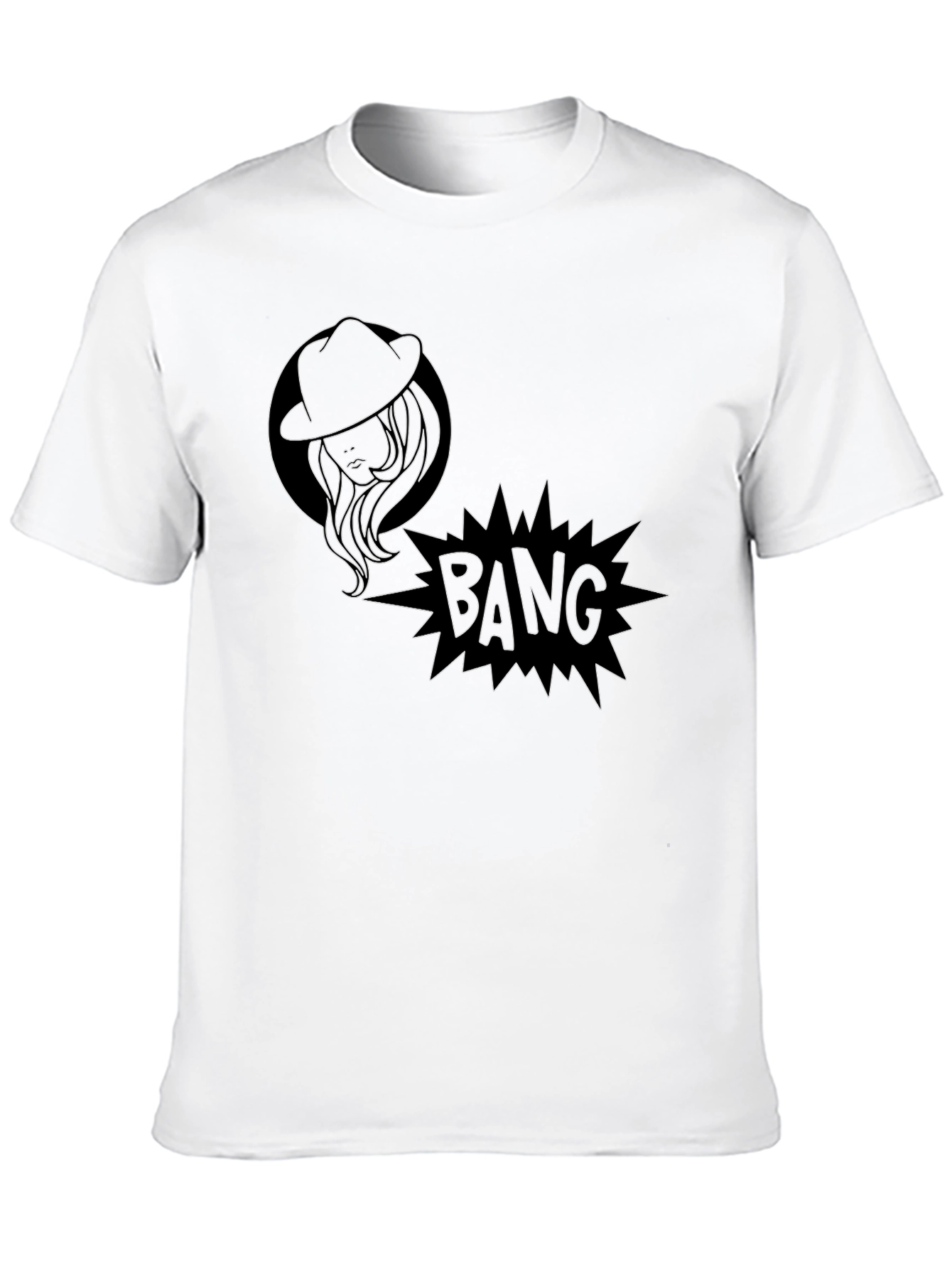 Bang! Graphic Print Black T-Shirt
