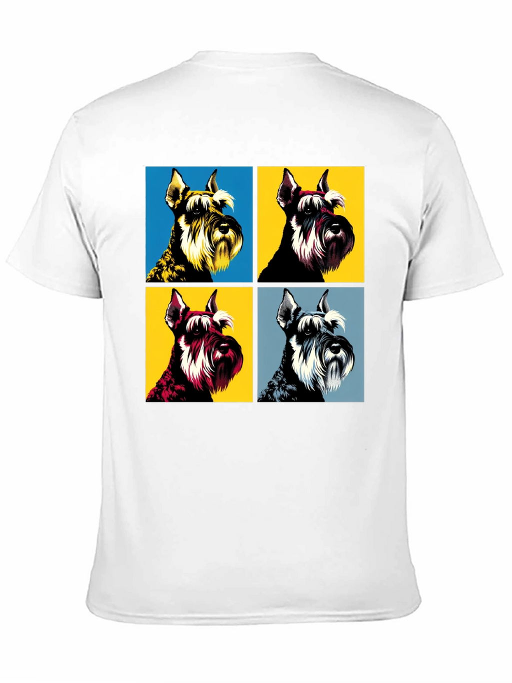 Pop Art Schnauzer T-Shirt - Unique Dog Lover Tee