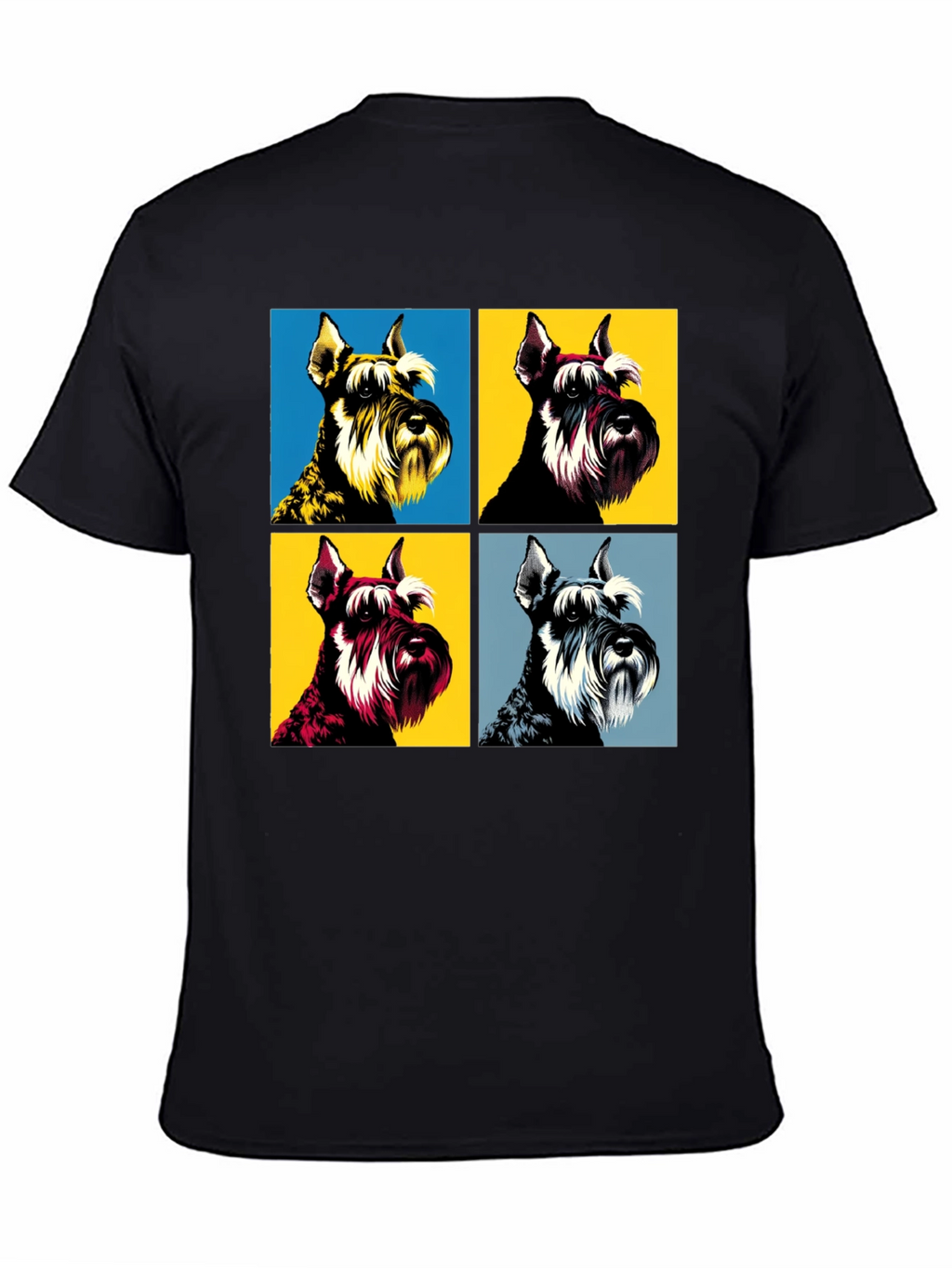 Pop Art Schnauzer T-Shirt - Unique Dog Lover Tee