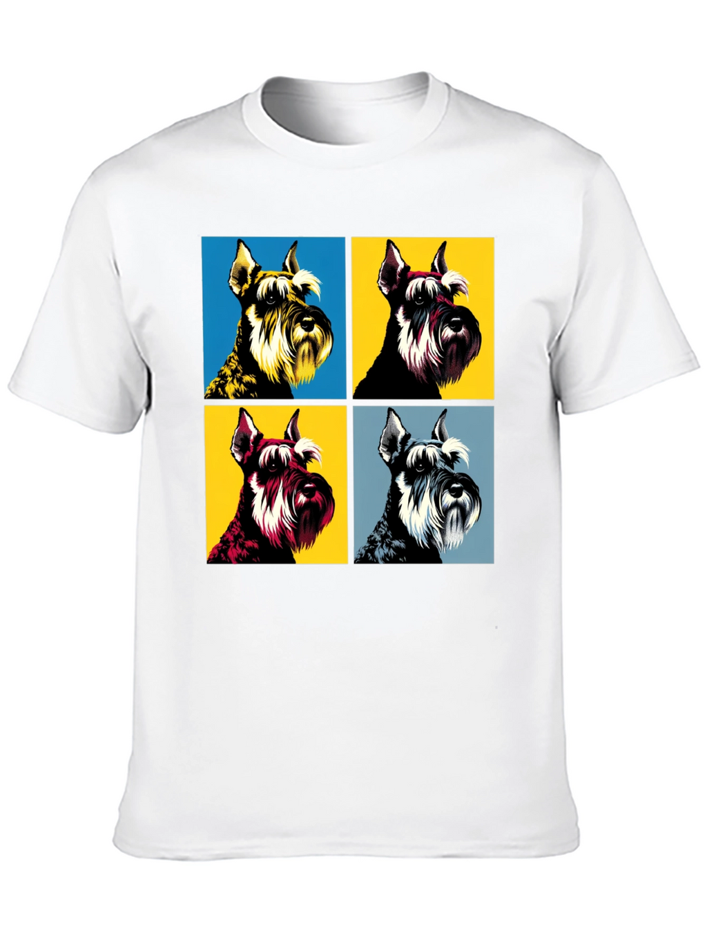 Pop Art Schnauzer T-Shirt - Unique Dog Lover Tee