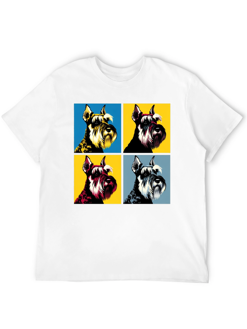 Pop Art Schnauzer T-Shirt - Unique Dog Lover Tee