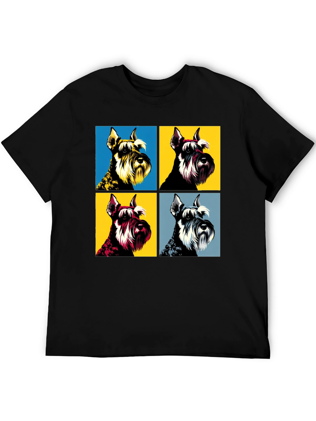 Pop Art Schnauzer T-Shirt - Unique Dog Lover Tee