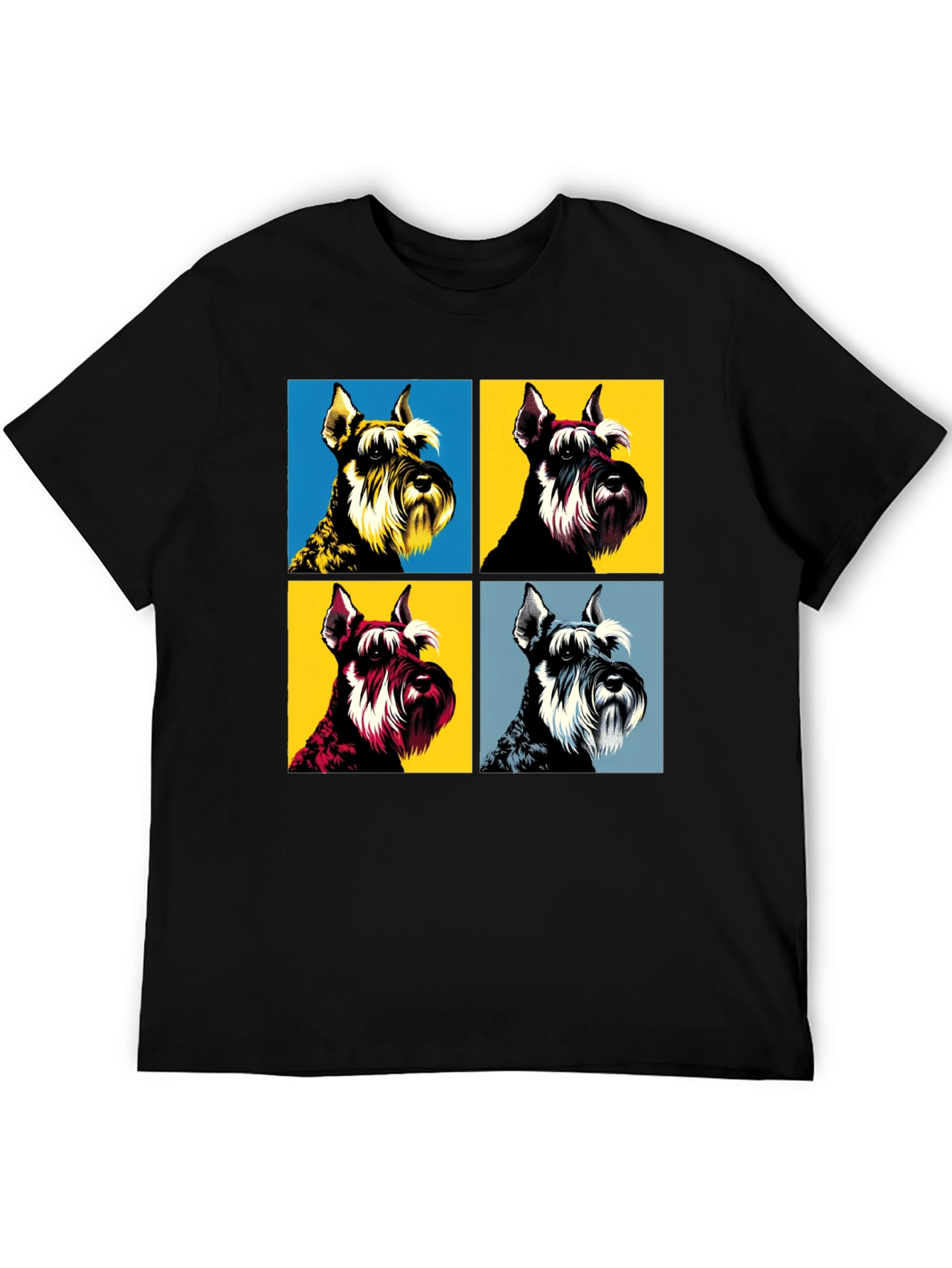 Pop Art Schnauzer T-Shirt - Unique Dog Lover Tee