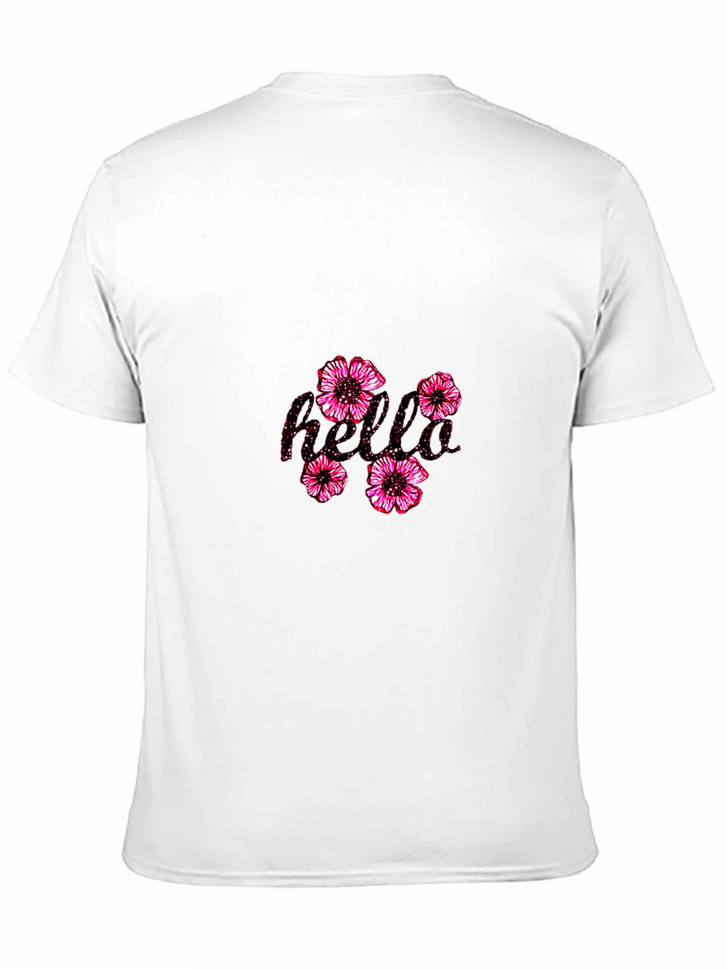 Floral Bold Graphic Tee - Classic Black T-Shirt