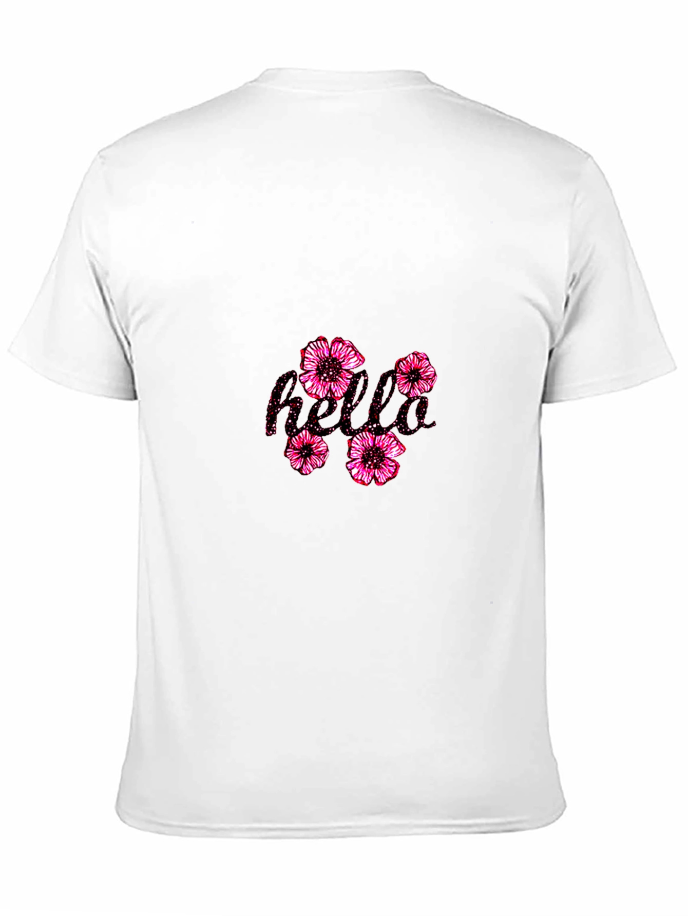 Floral Bold Graphic Tee - Classic Black T-Shirt