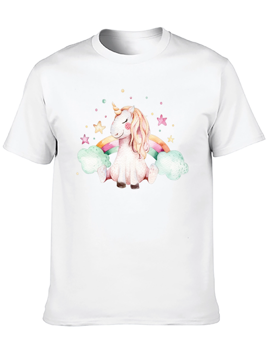 Unicorn Rainbow Black T-Shirt