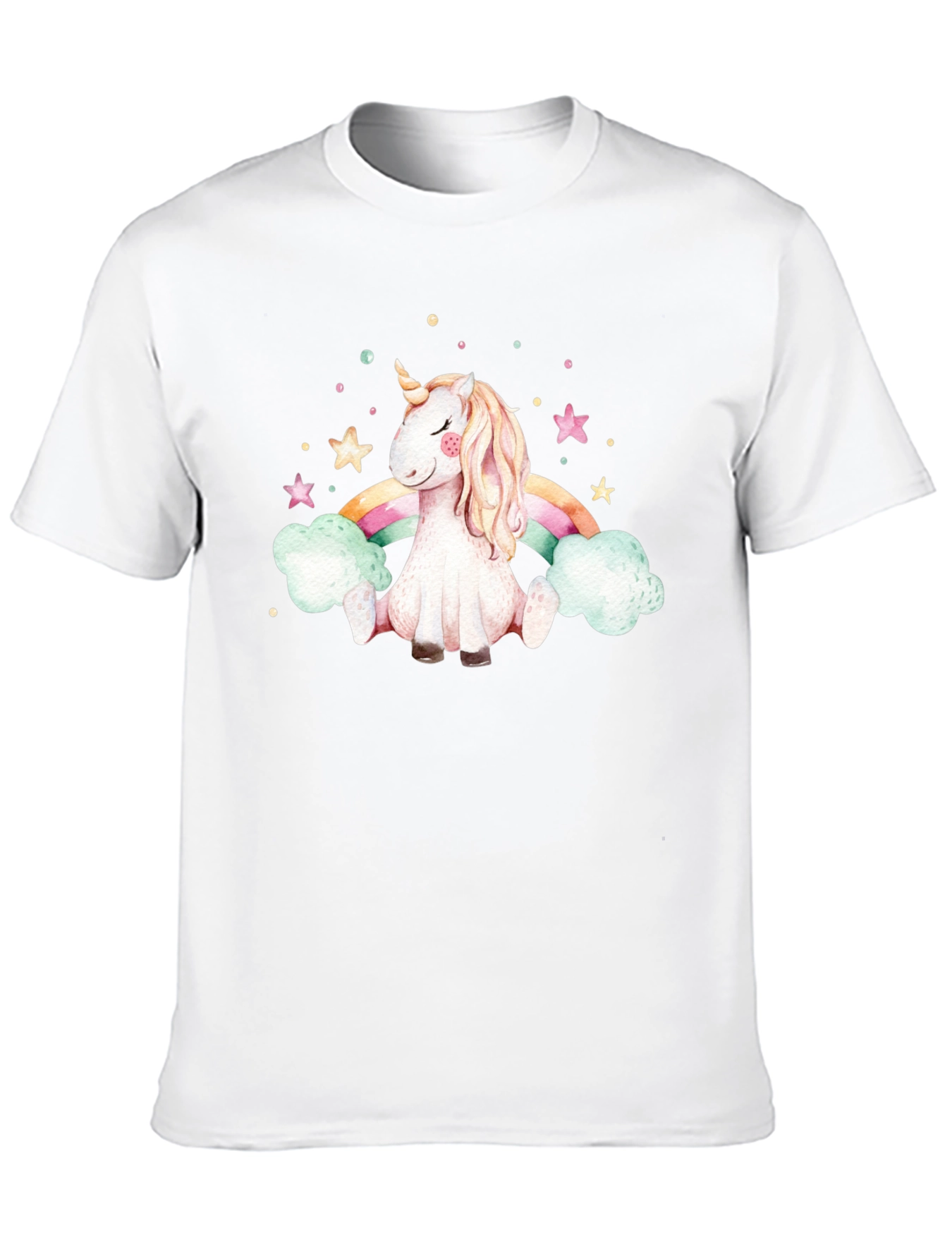 Unicorn Rainbow Black T-Shirt