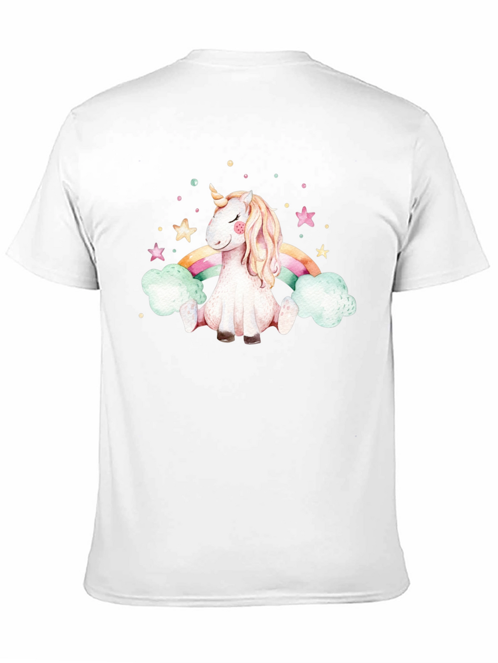 Unicorn Rainbow Black T-Shirt